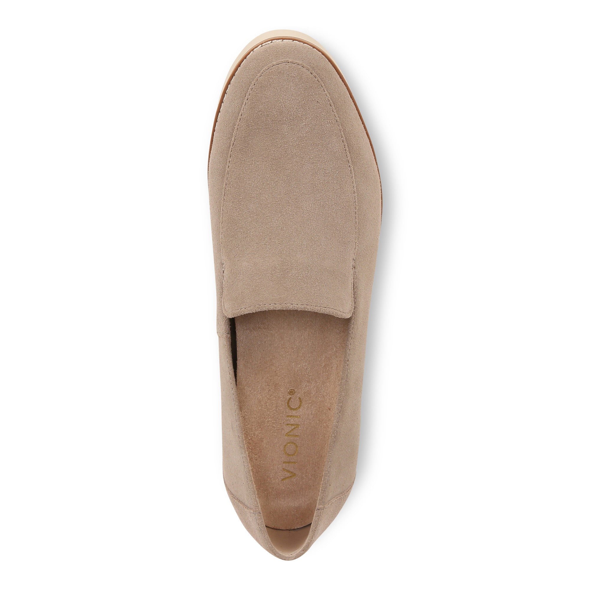 Vionic Kensley Women's Slip On Loafer - Taupe - Top