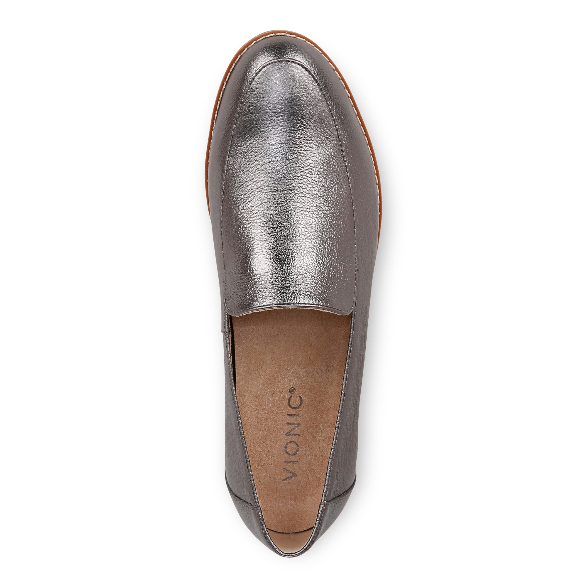 Vionic Kensley Women's Slip On Loafer - Pewter - Top