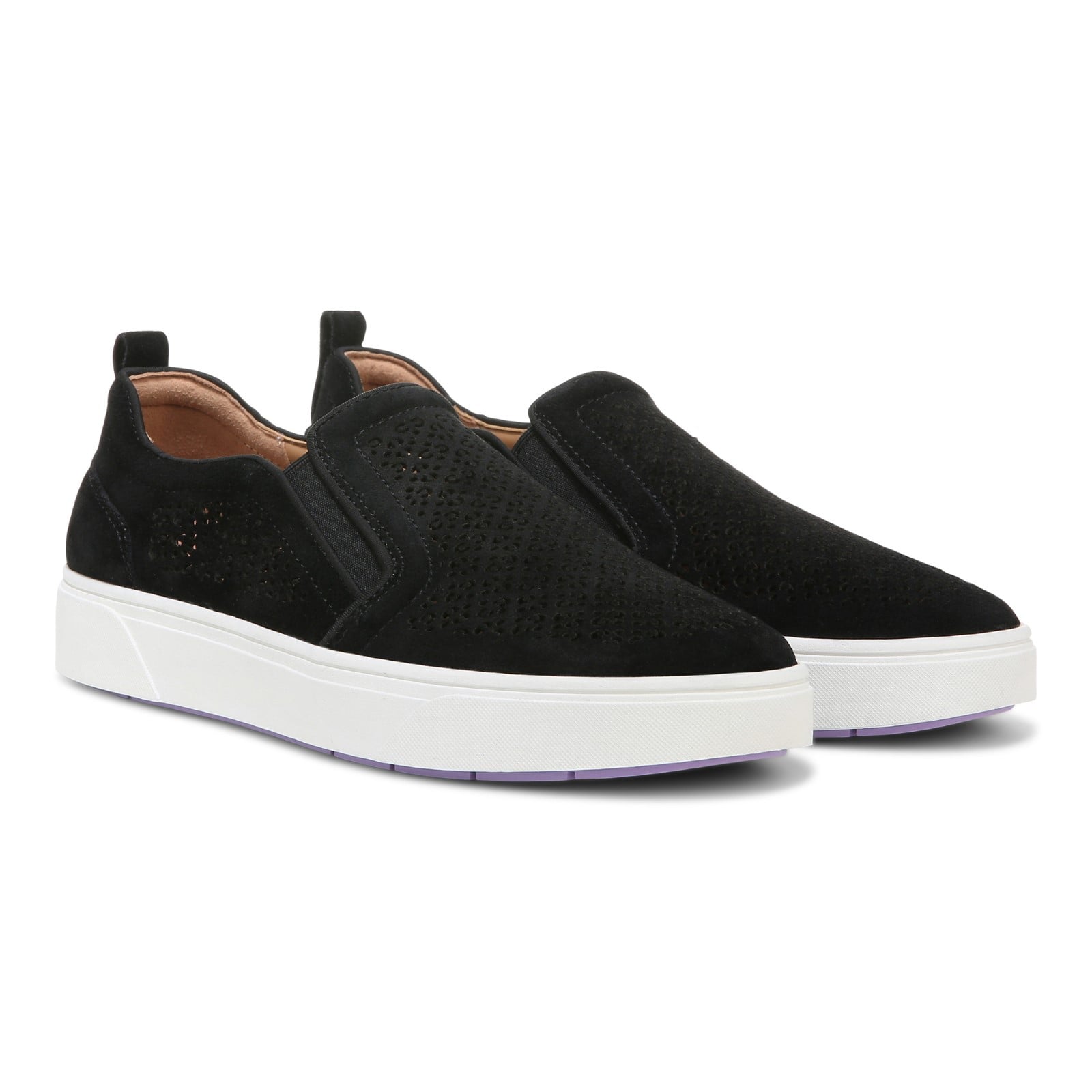 Vionic Kimmie Perf Womens Slip On/Loafer/Moc Casual - Black - Pair