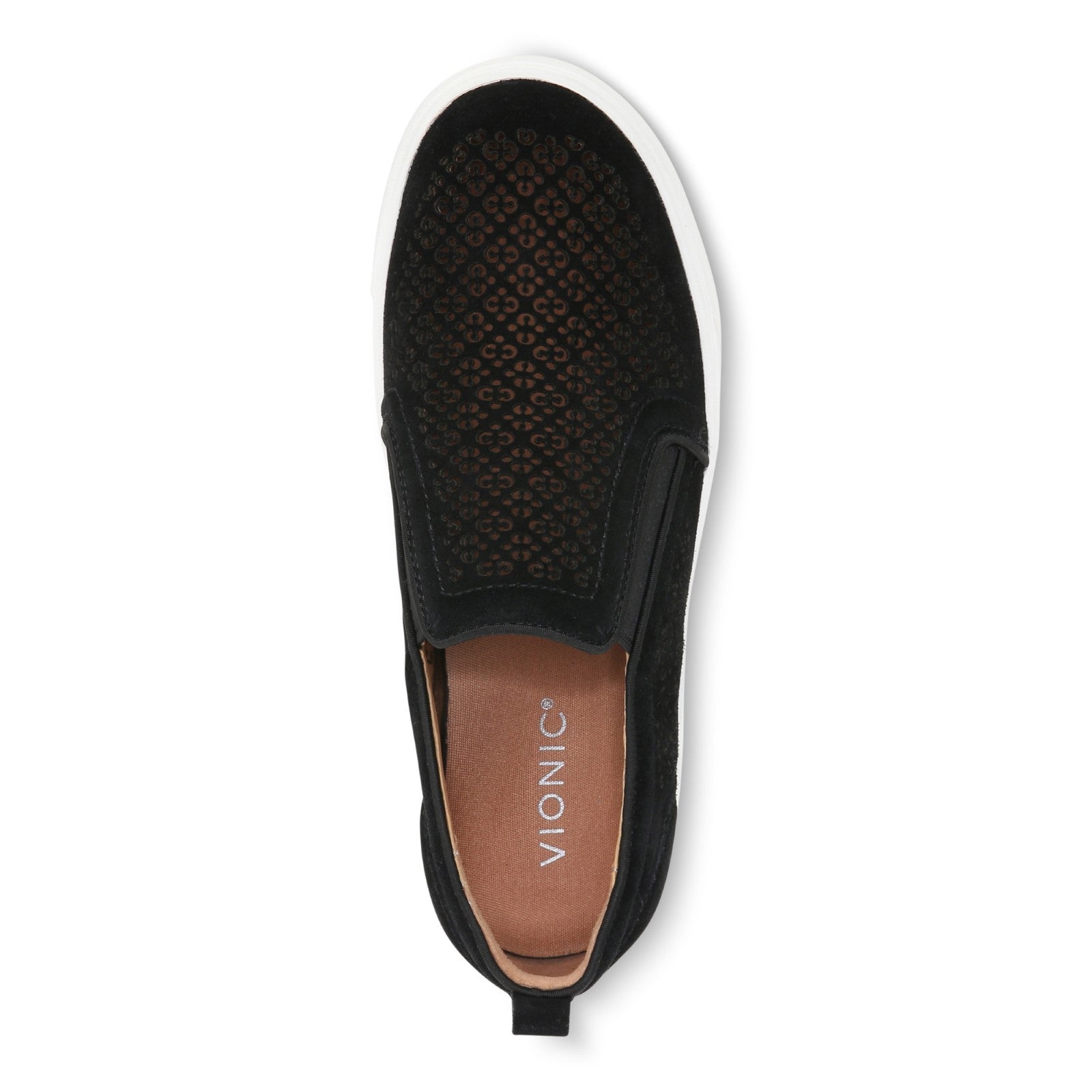 Vionic Kimmie Perf Womens Slip On/Loafer/Moc Casual - Black - Top