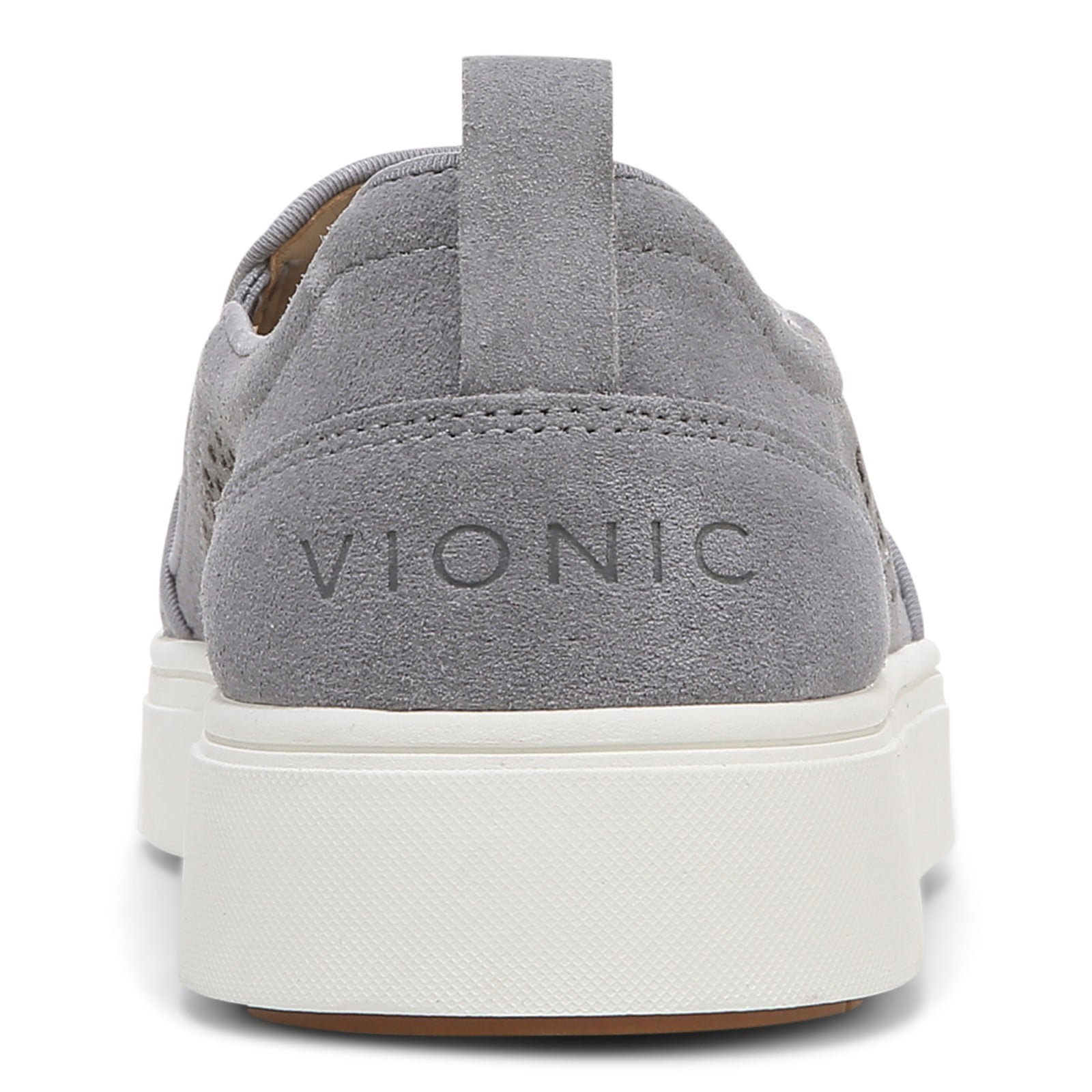 Vionic Kimmie Perf Womens Slip On/Loafer/Moc Casual - Slate - Back