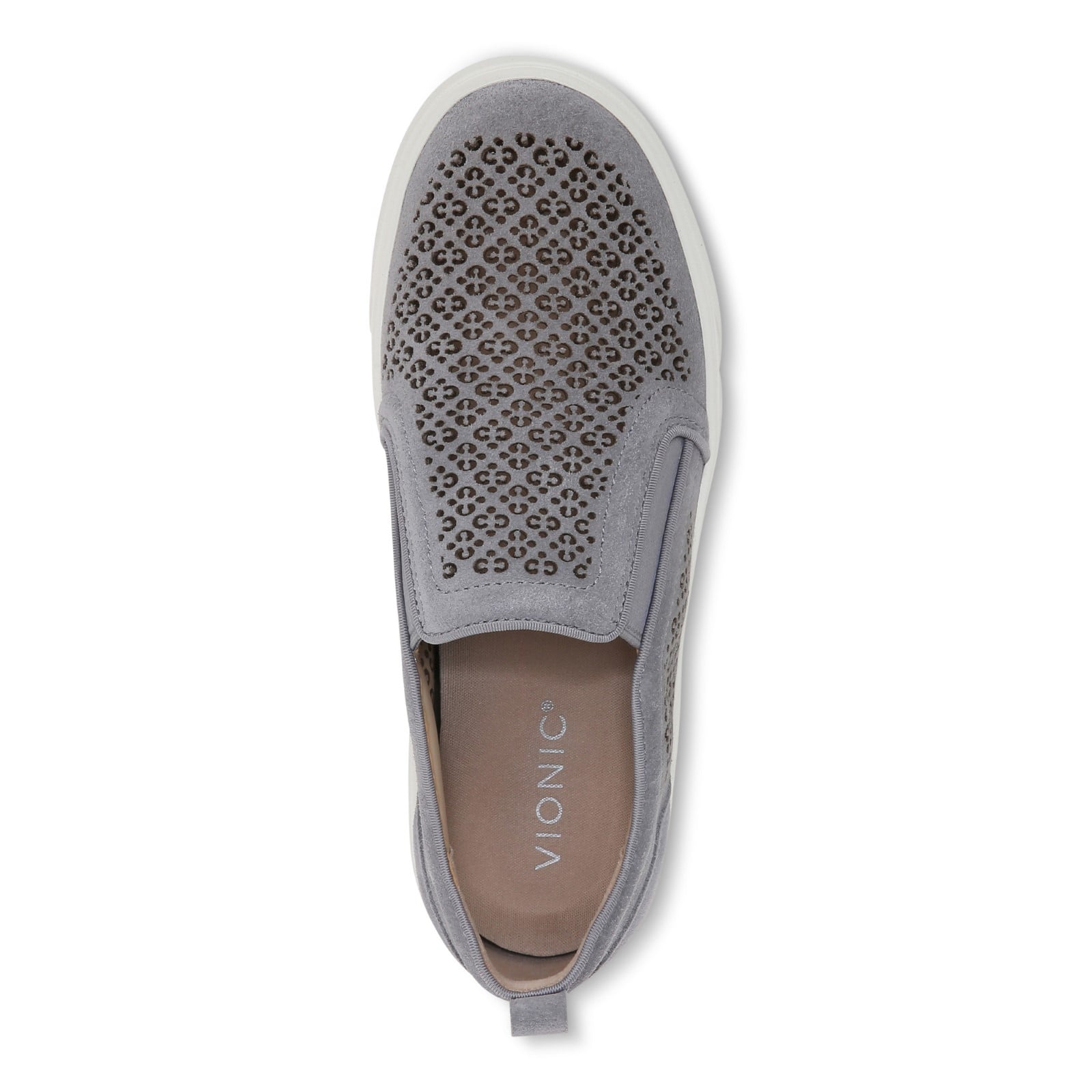 Vionic Kimmie Perf Womens Slip On/Loafer/Moc Casual - Slate - Top