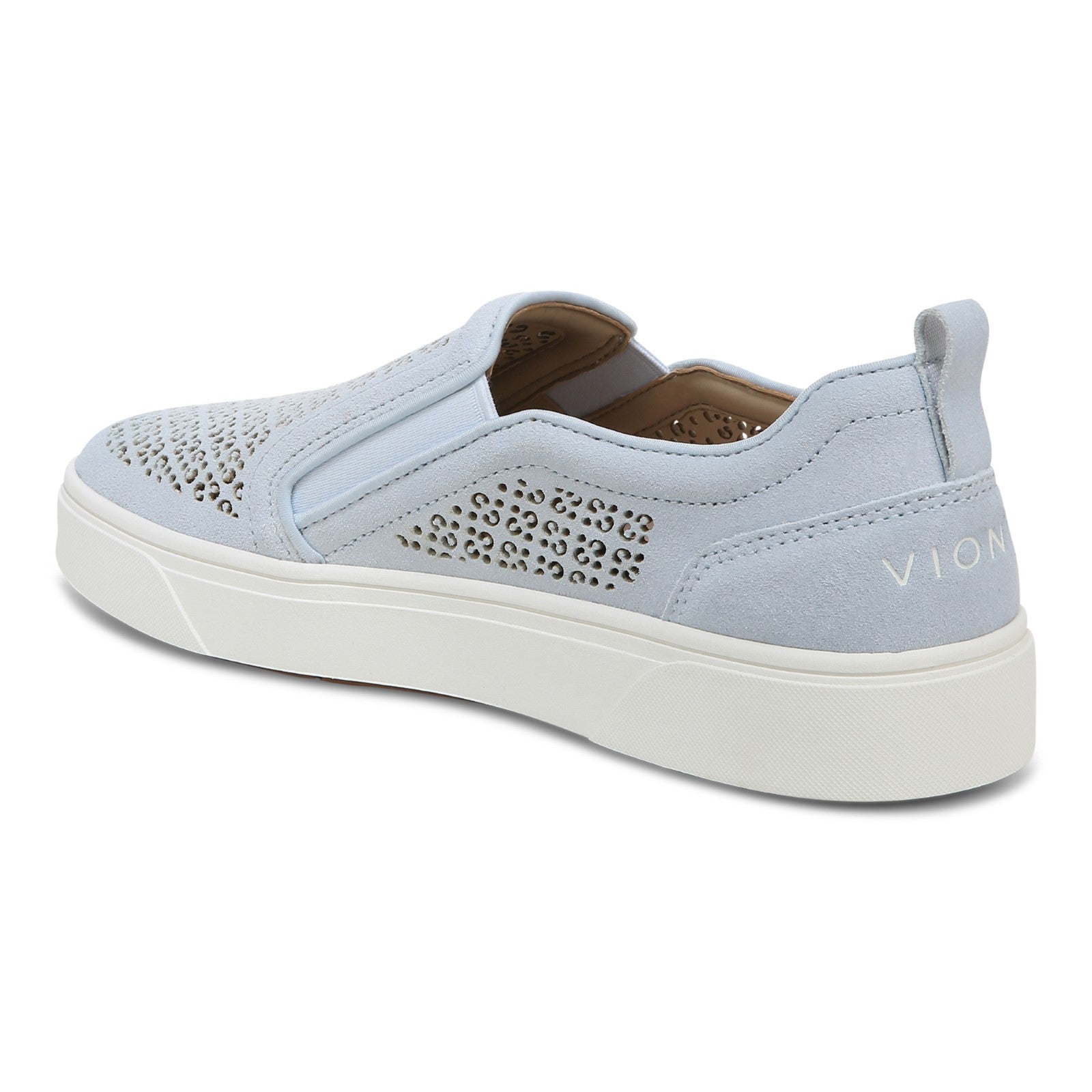 Vionic Kimmie Perf Womens Slip On/Loafer/Moc Casual - Ballad Blue - Back angle
