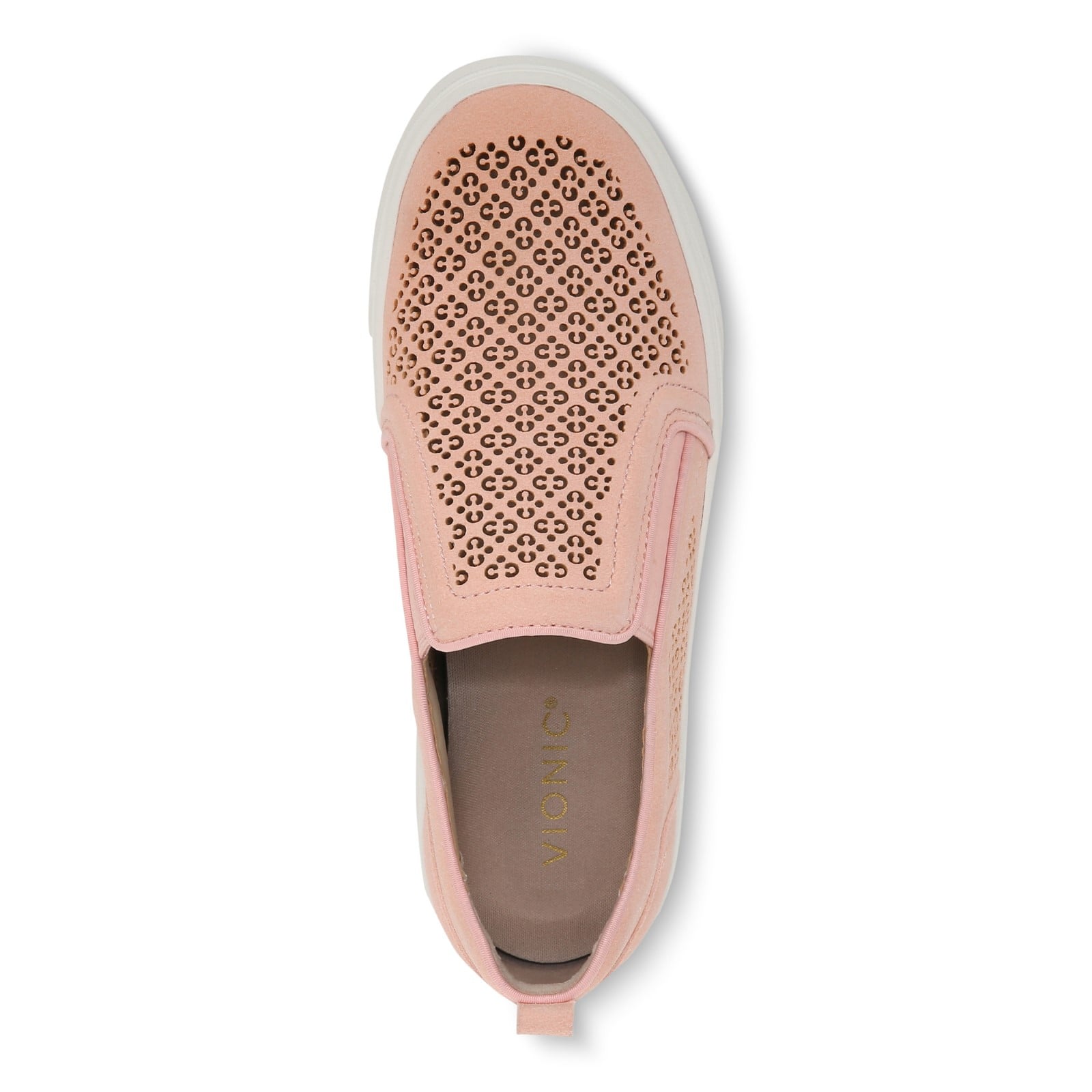 Vionic Kimmie Perf Womens Slip On/Loafer/Moc Casual - Roze - Top
