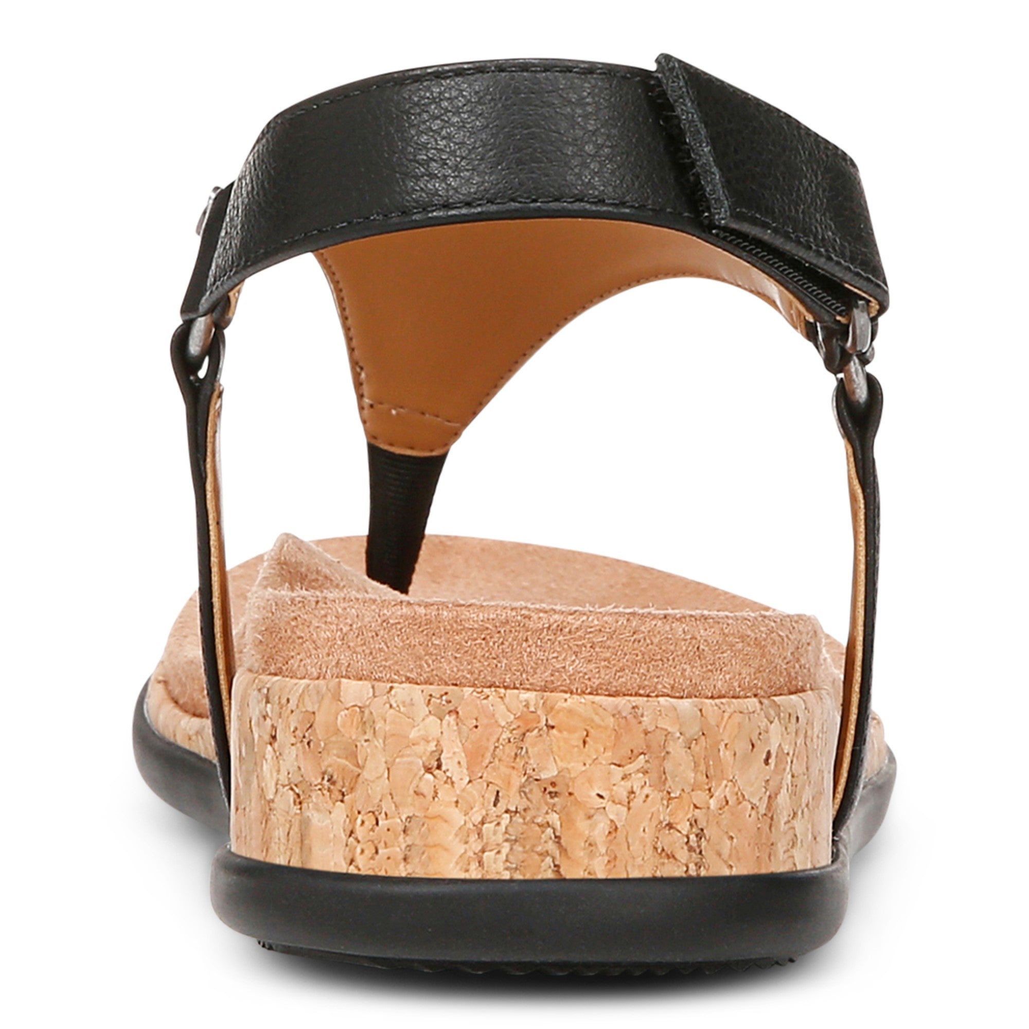 Vionic Kirra II Women's Toe Post Sling Back Arch Supportive Sandal - Black - Back