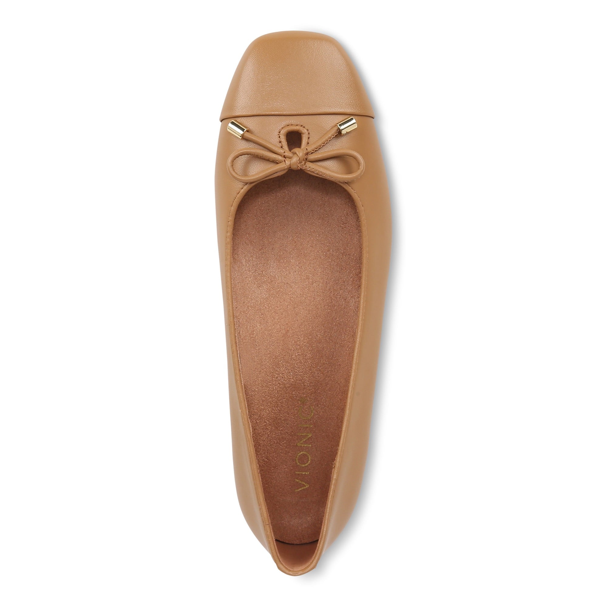 Vionic Klara Women's Ballet Comfort Flat - Camel - Top