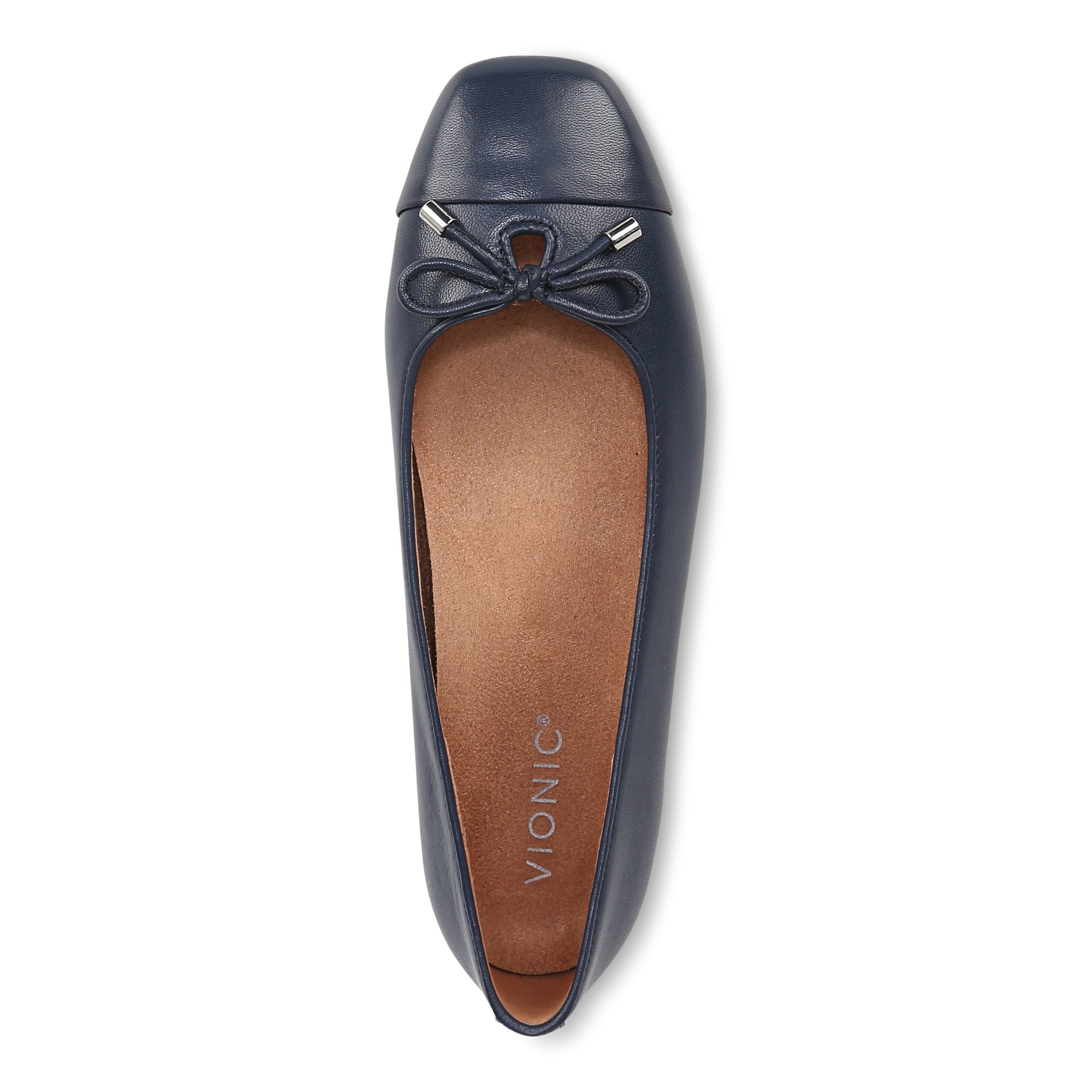 Vionic Klara Women's Ballet Comfort Flat - Navy - Top