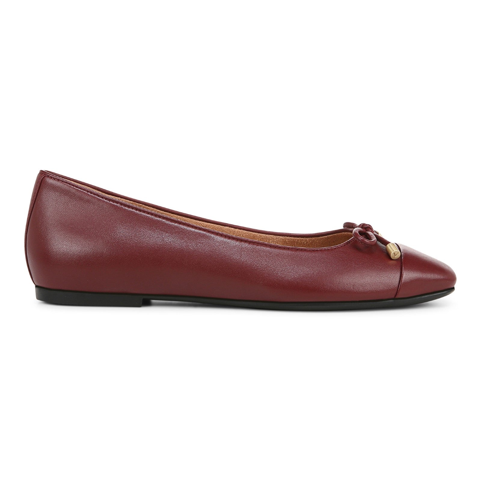 Vionic Klara Women's Ballet Comfort Flat - Syrah - Right side