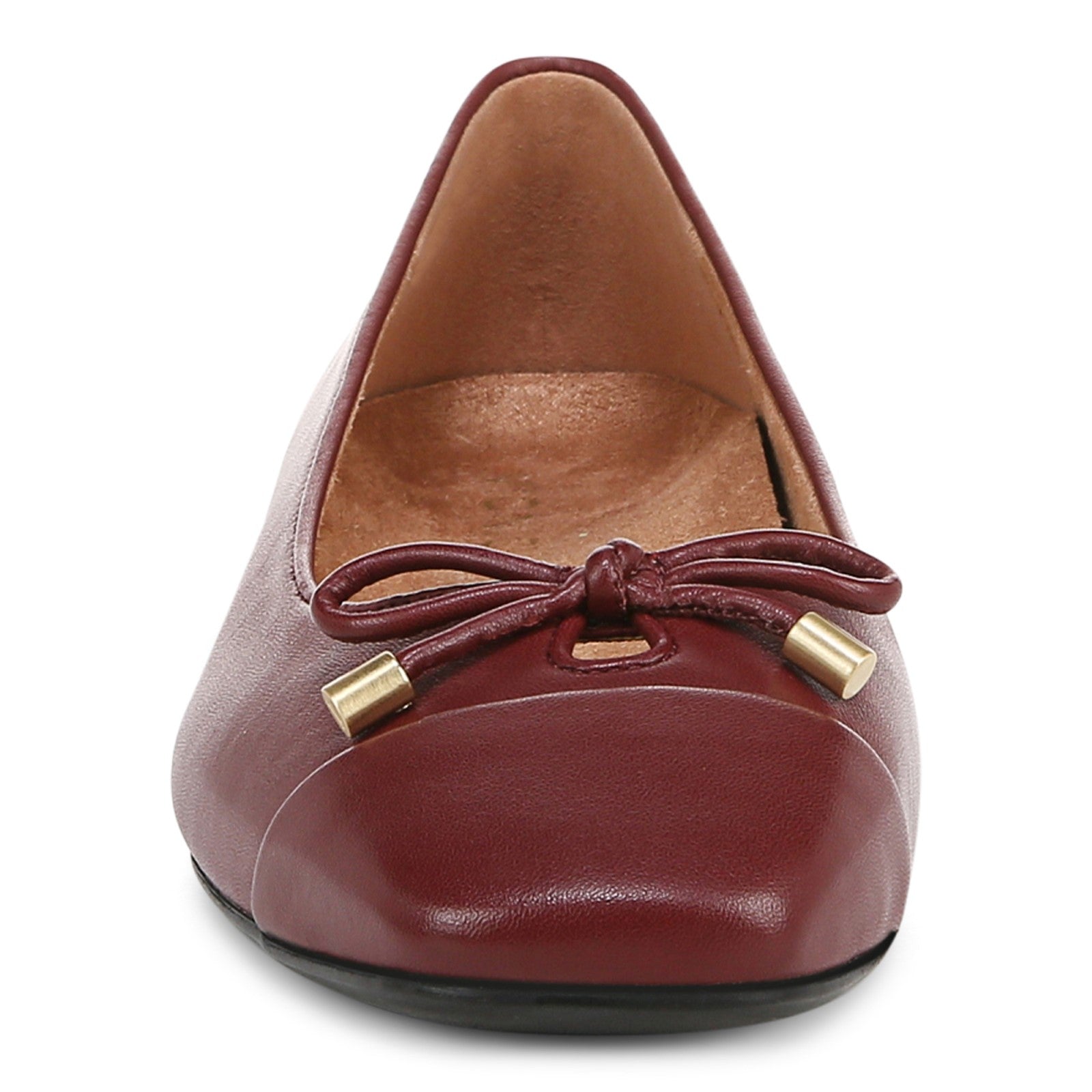 Vionic Klara Women's Ballet Comfort Flat - Syrah - Front