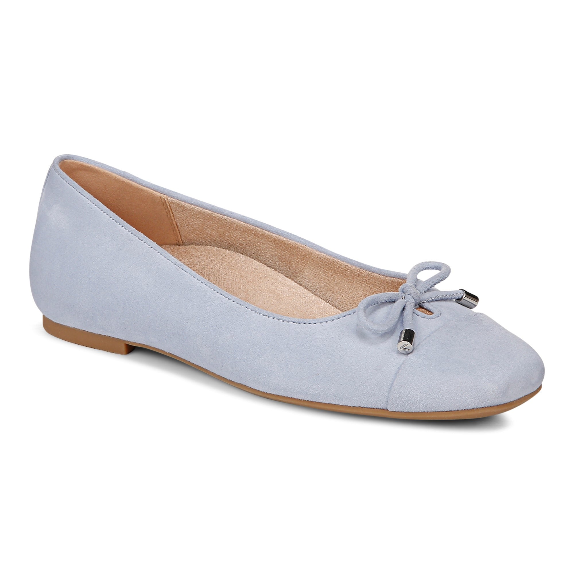 Vionic Klara Women's Ballet Comfort Flat Discounted in Skyway Blue