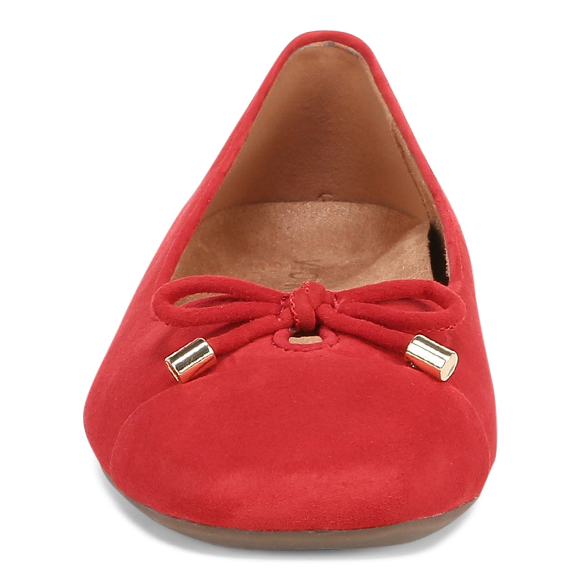Vionic Klara Women's Ballet Comfort Flat - Red - Front