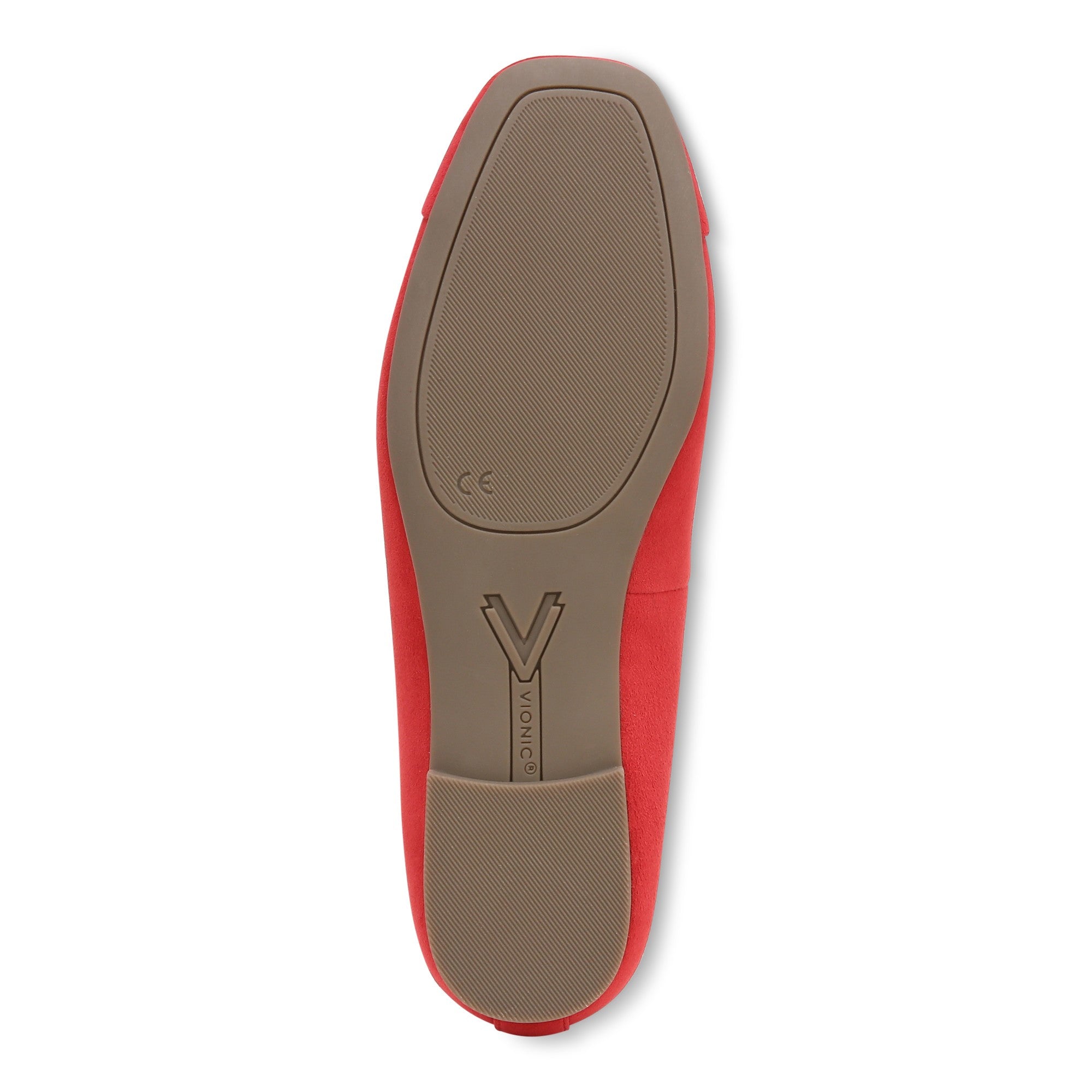 Vionic Klara Women's Ballet Comfort Flat - Red - Bottom