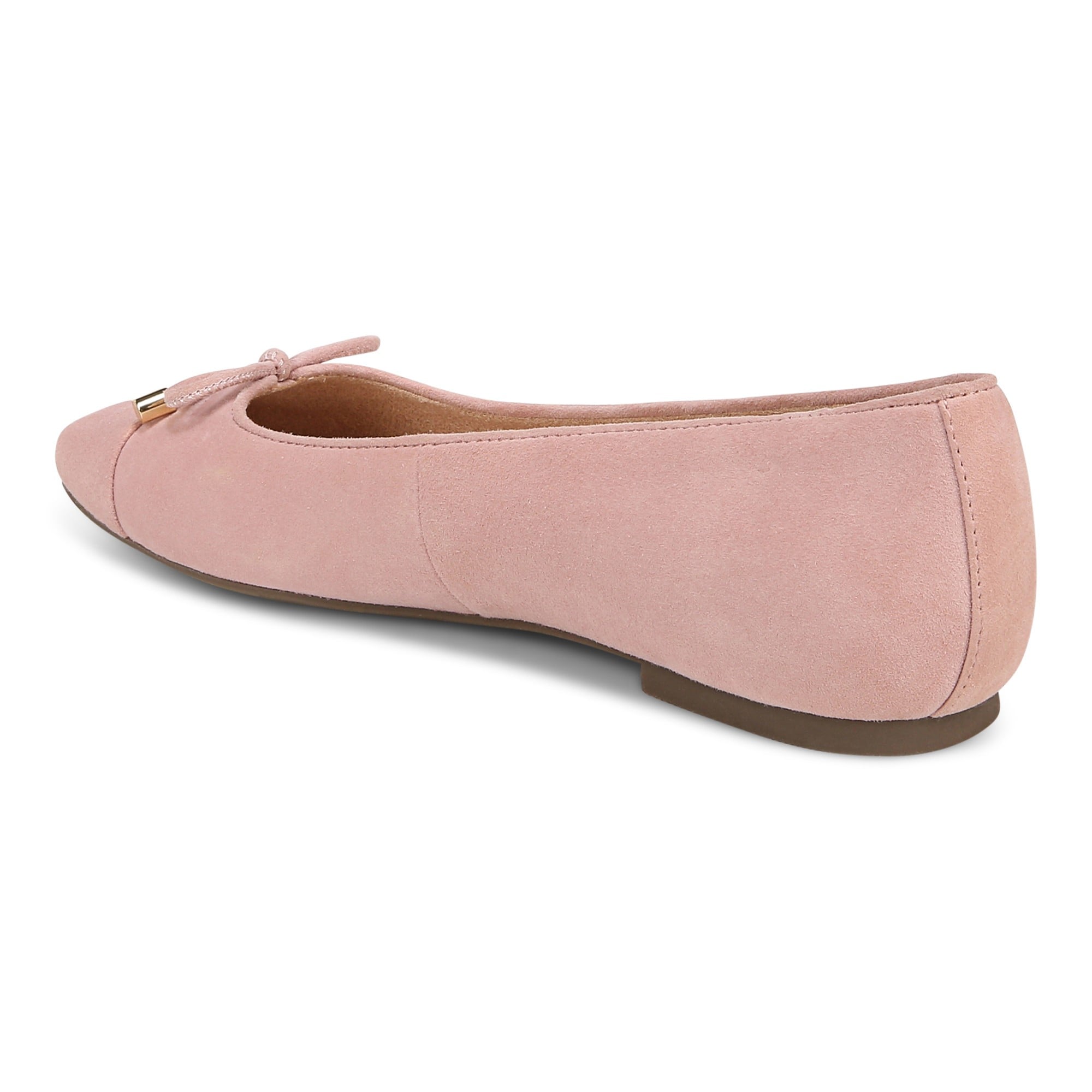 Vionic Klara Women's Ballet Comfort Flat - Light Pink - Back angle