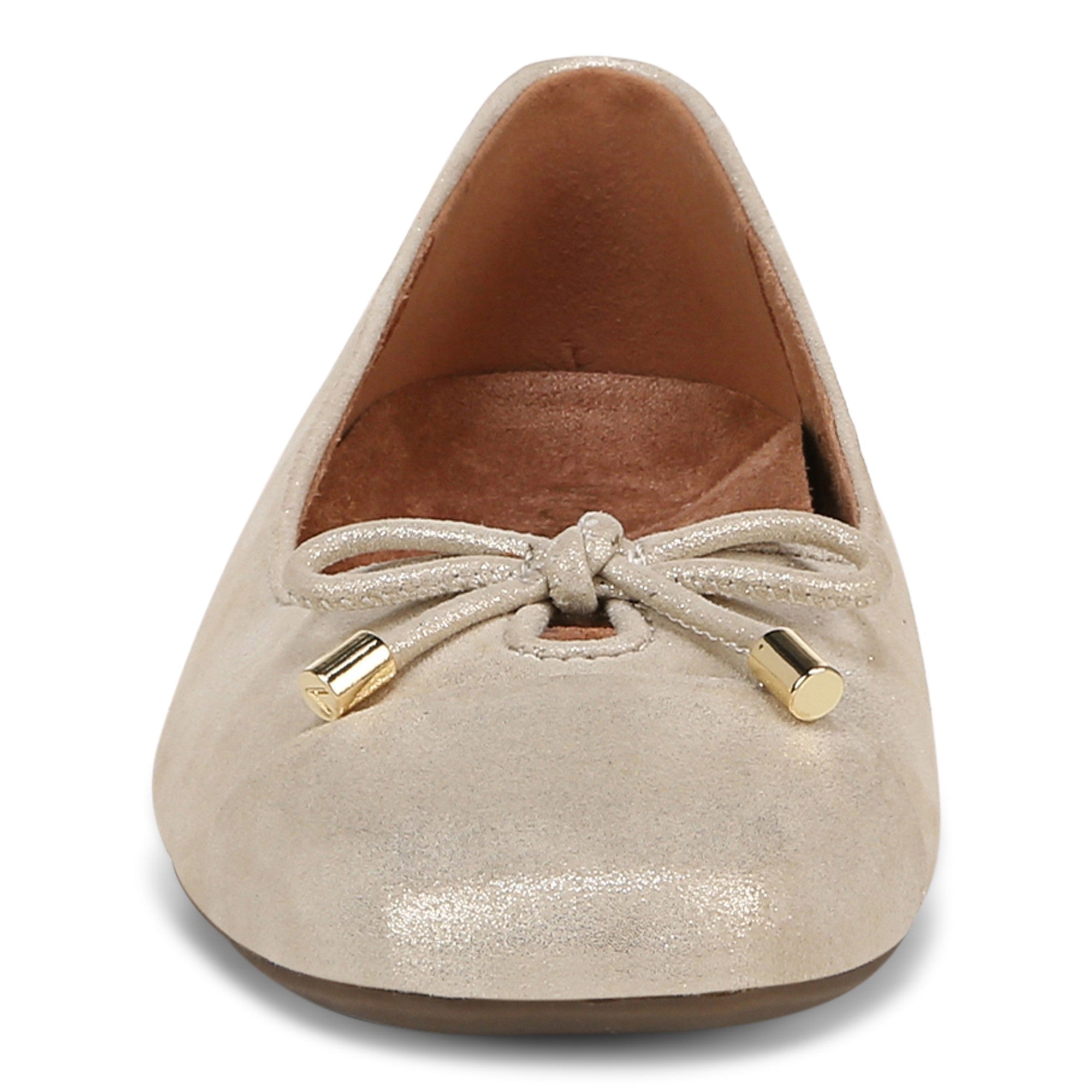 Vionic Klara Women's Ballet Comfort Flat - Gold - Front