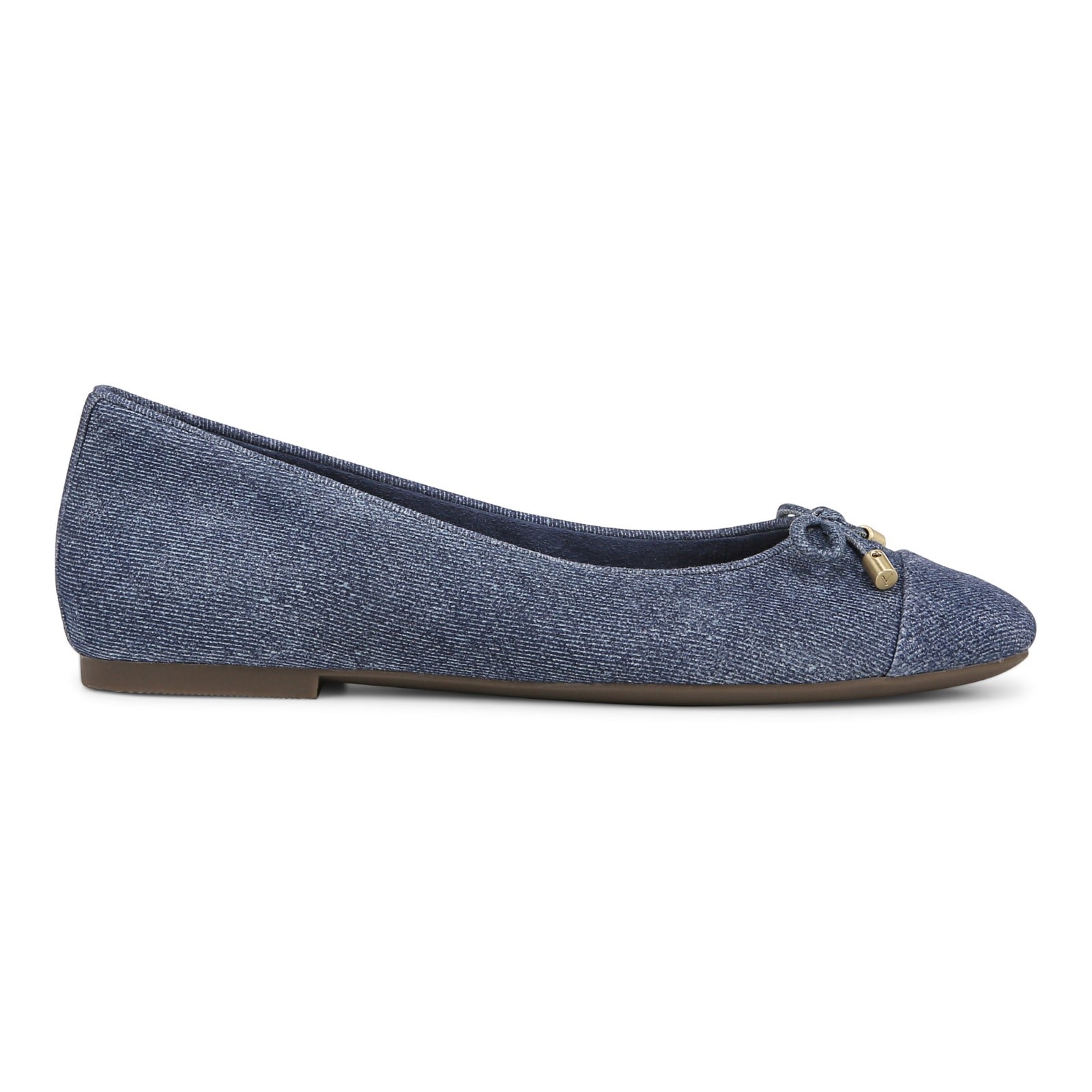 Vionic Klara Women's Ballet Comfort Flat - Denim Blue - Right side