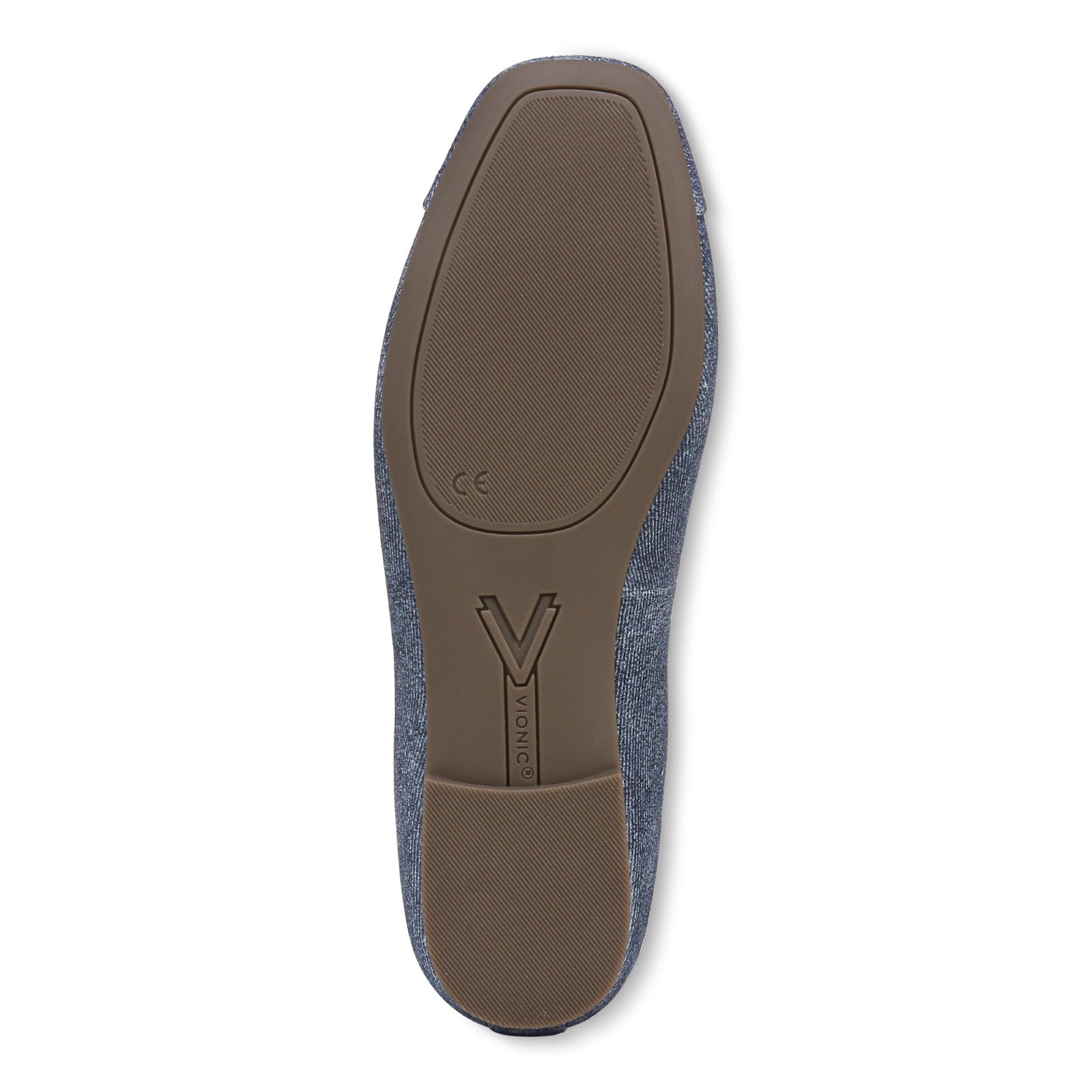 Vionic Klara Women's Ballet Comfort Flat - Denim Blue - Bottom