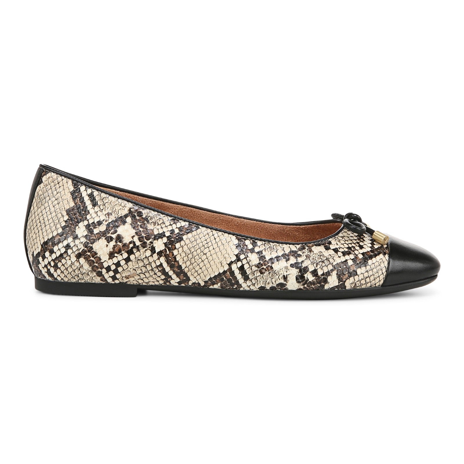 Vionic Klara Women's Ballet Comfort Flat - Ivory Multi - Right side