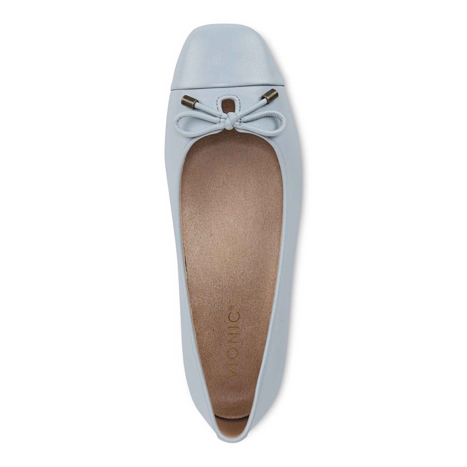Vionic Klara Women's Ballet Comfort Flat - Blue Mist - Top