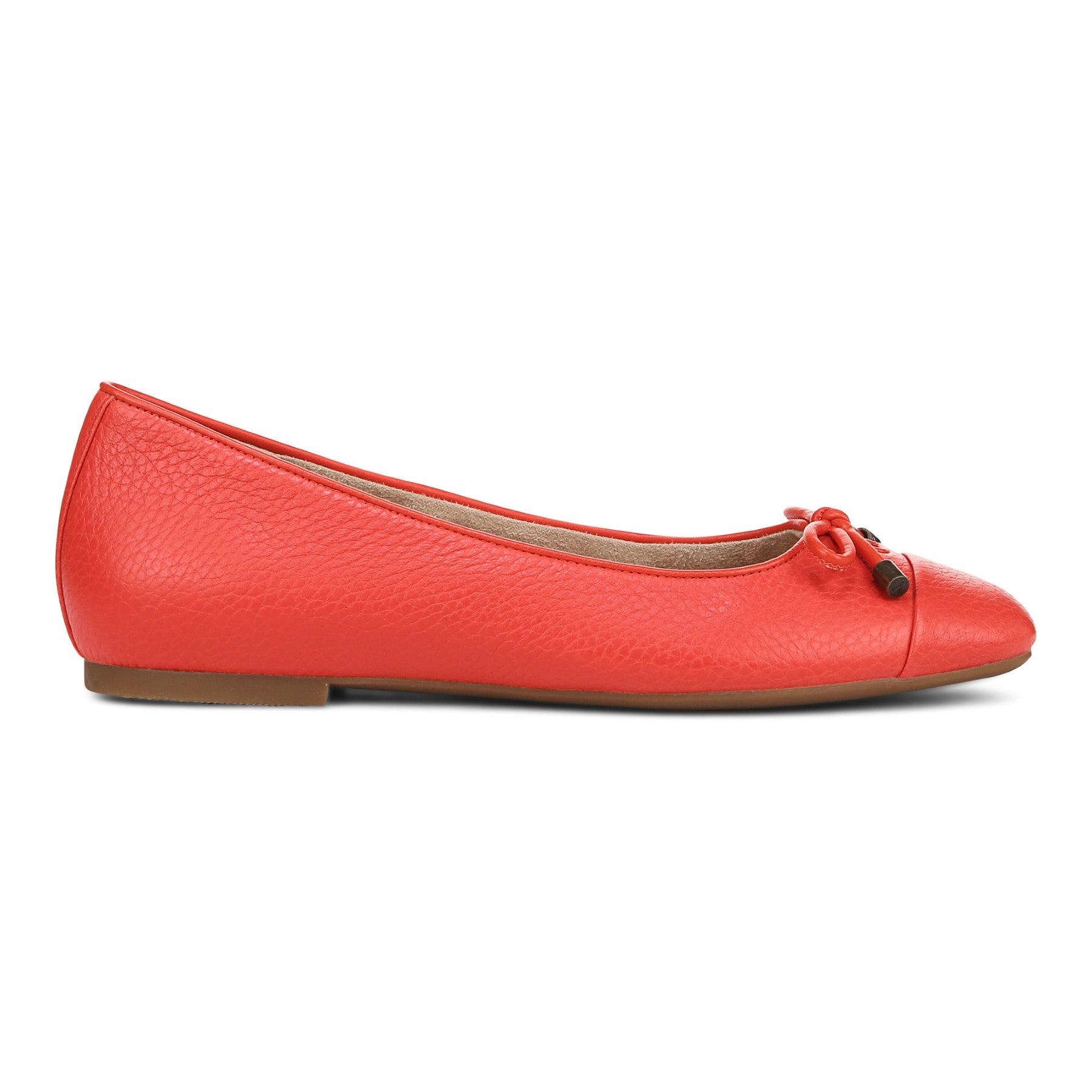 Vionic Klara Women's Ballet Comfort Flat - Cherry Tomato - Right side