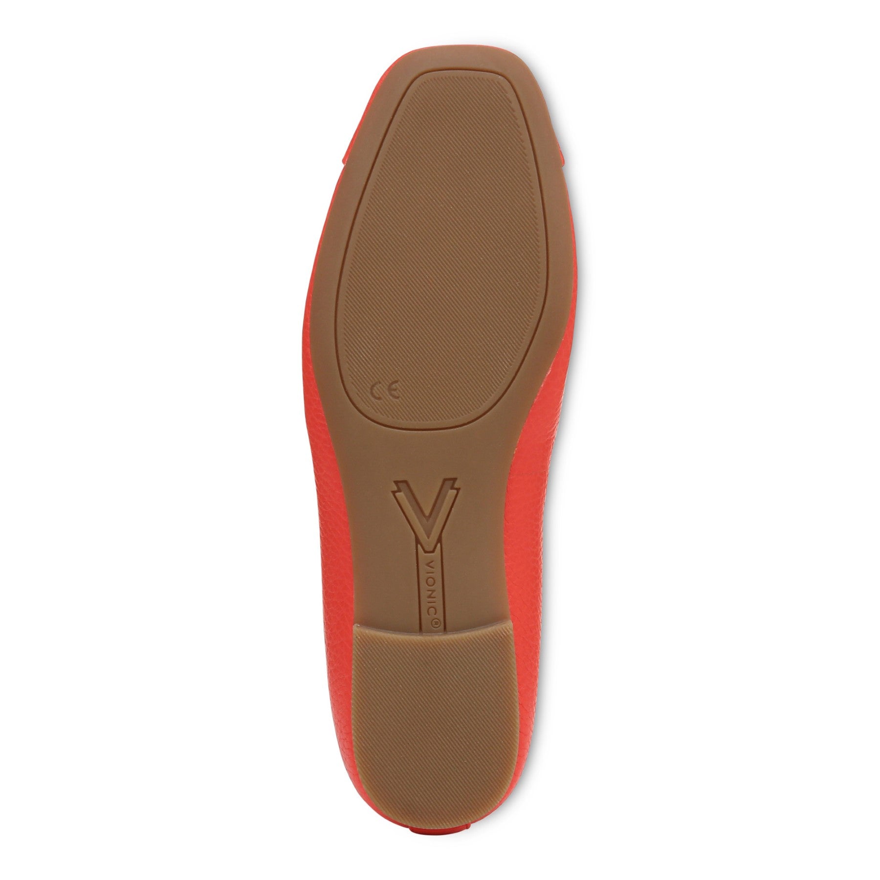 Vionic Klara Women's Ballet Comfort Flat - Cherry Tomato - Bottom