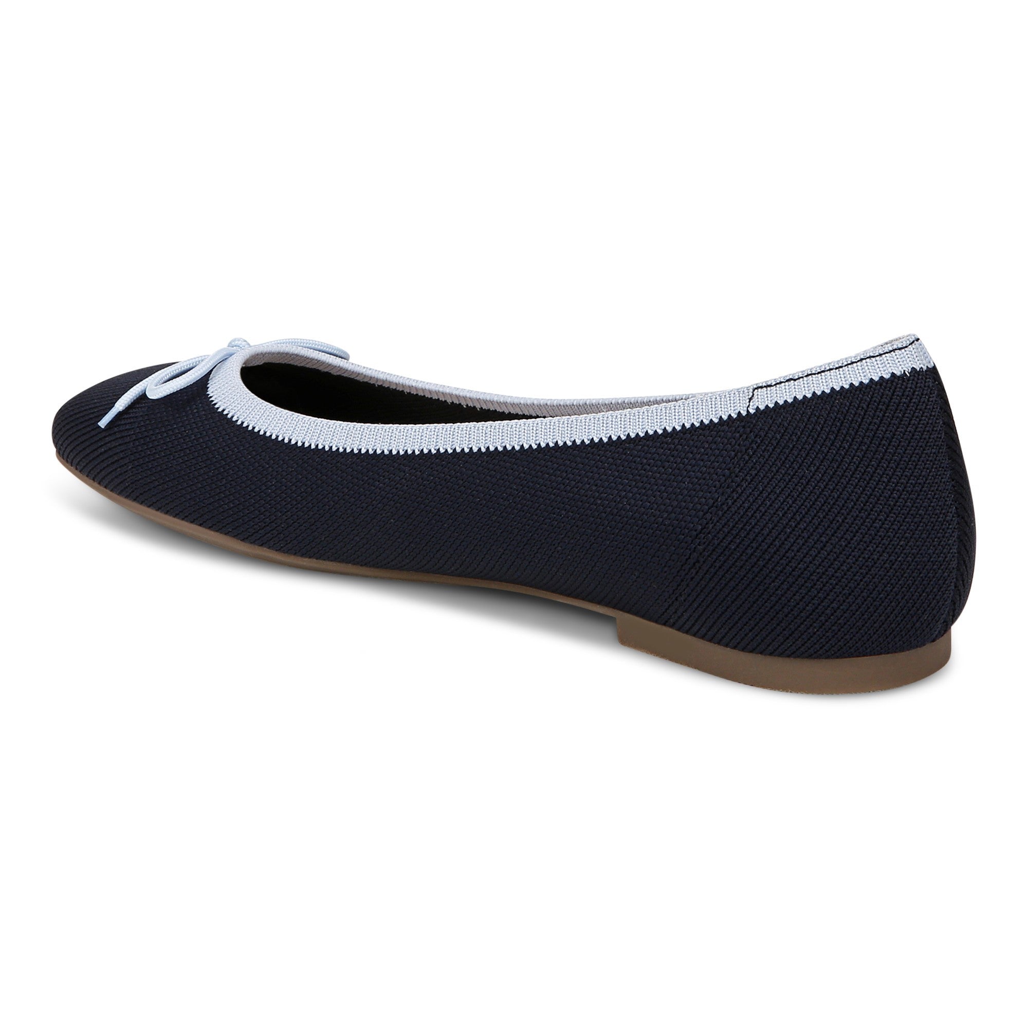 Vionic Klara Knit Women's Ballerina Comfort Skimmer - Navy - Back angle