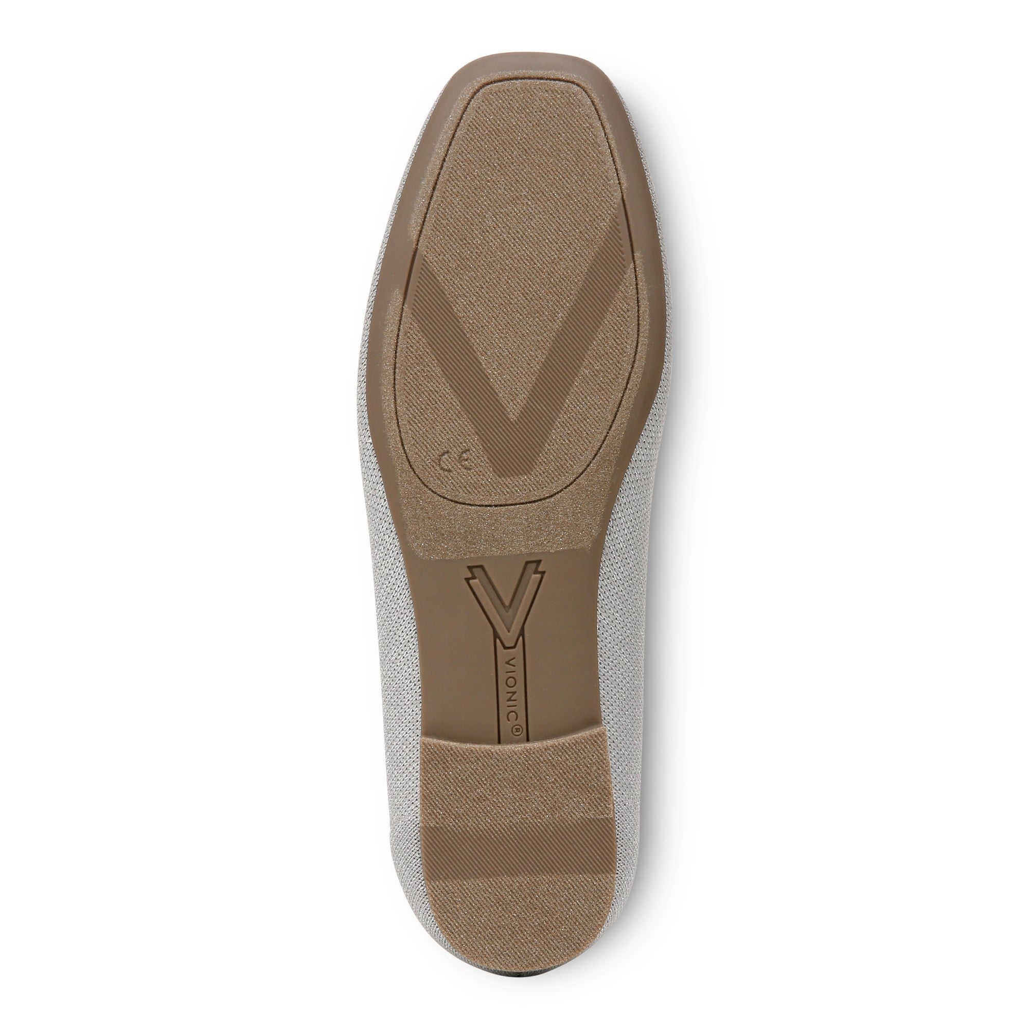 Vionic Klara Knit Women's Ballerina Comfort Skimmer - Light Grey/silver - Bottom