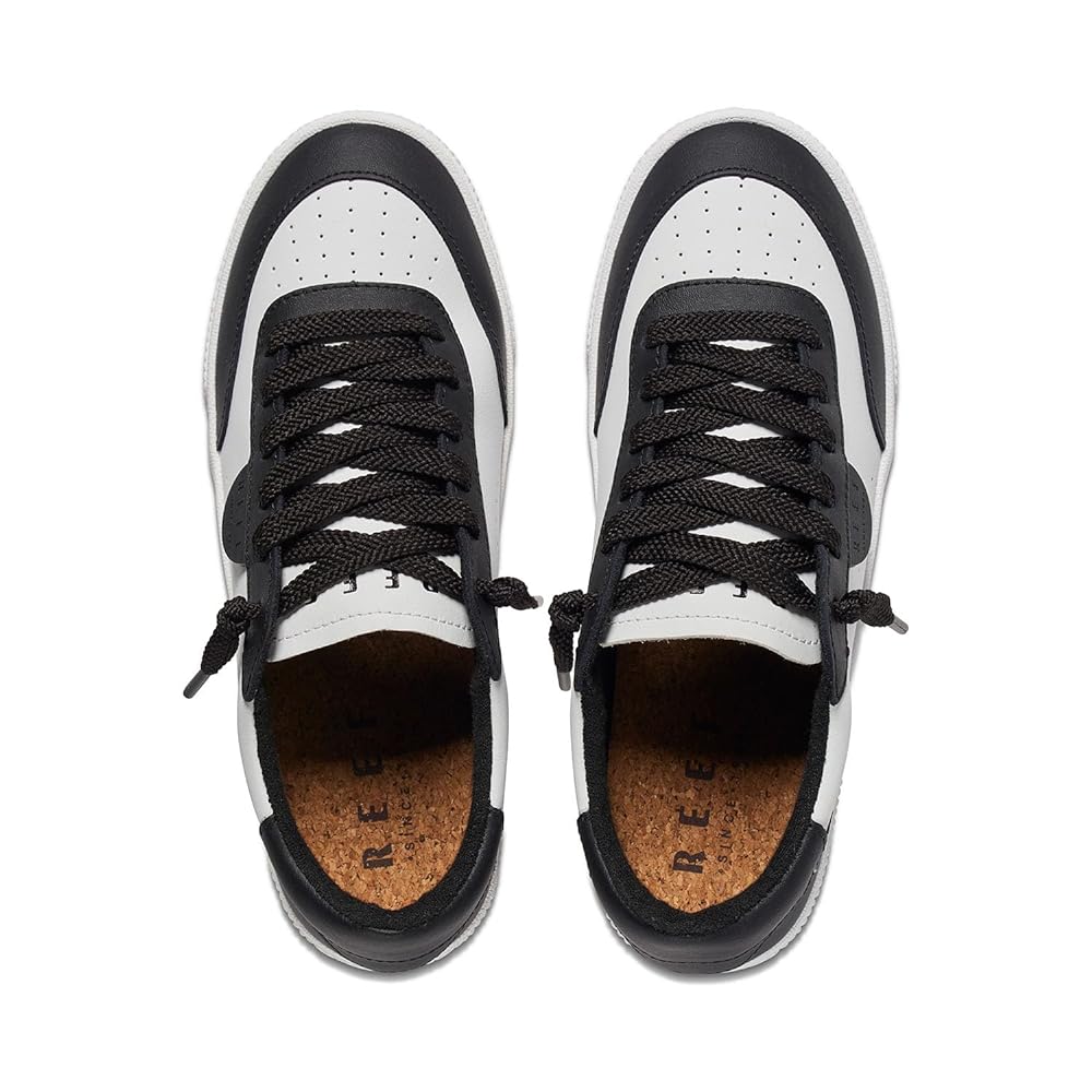 Reef Lay Day Seas Women's Casual Shoes - Black/white Leather