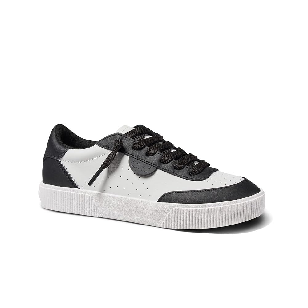Reef Lay Day Seas Women's Casual Shoes - Black/white Leather