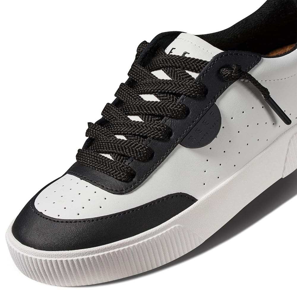 Reef Lay Day Seas Women's Casual Shoes - Black/white Leather
