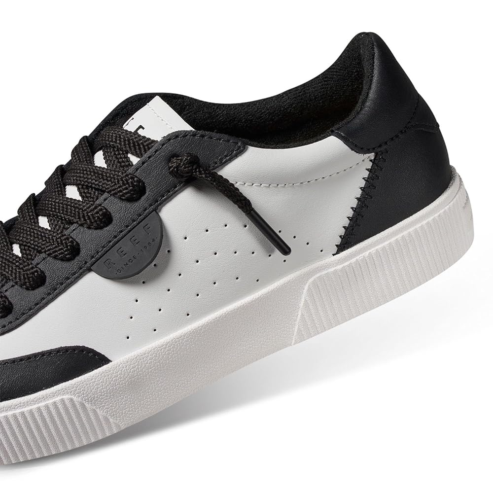 Reef Lay Day Seas Women's Casual Shoes - Black/white Leather