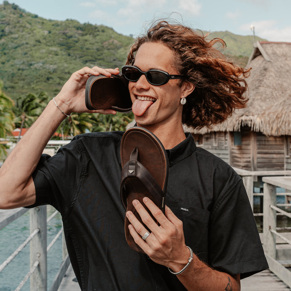 Reef Leather Offshore view 8 - Dark Brown