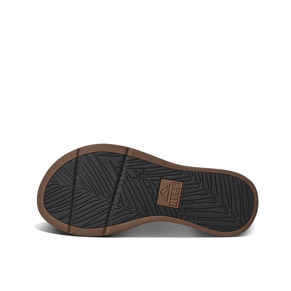 Reef Leather Santa Ana Men's Sandals - Black