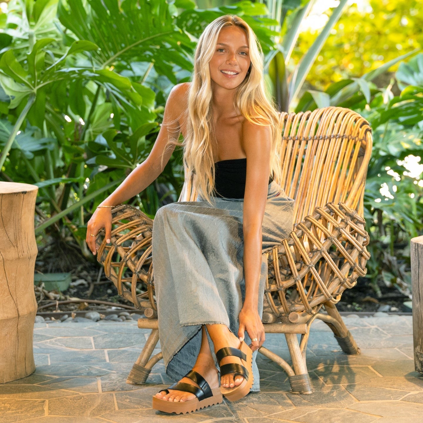 Reef Vista Hi Layla Women's Sandals Black Other