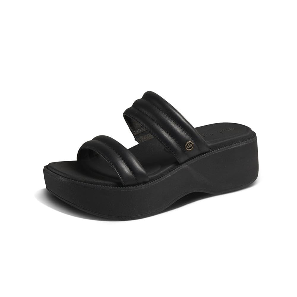 Reef Lofty Lux Hi Women's Platform Sandals in Black