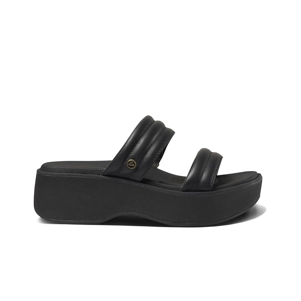 Reef Lofty Lux Hi Women's Platform Sandals - Black