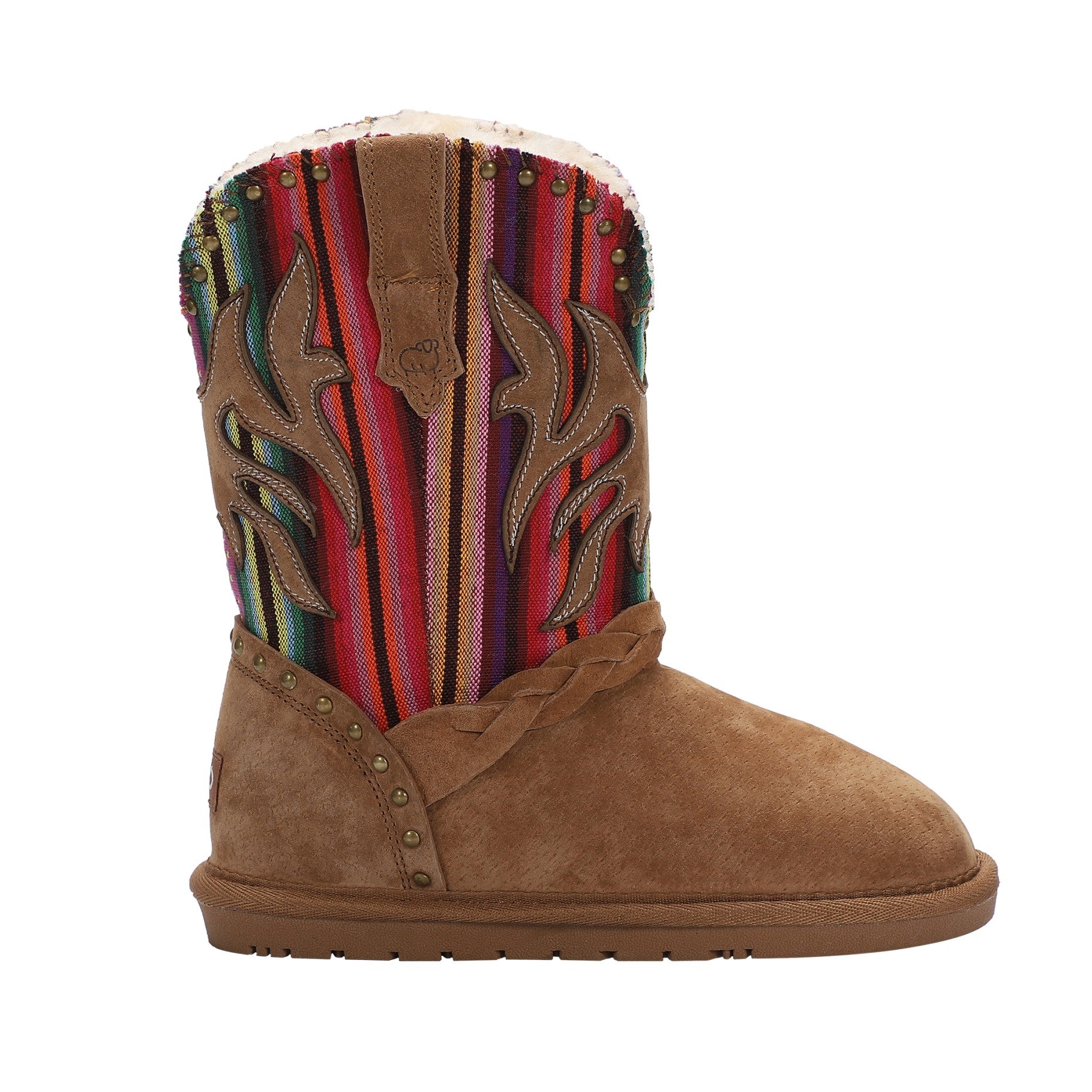 Kids' Winter Boots - Lamo Wrangler CK2316 - Chestnut/multi - Side View