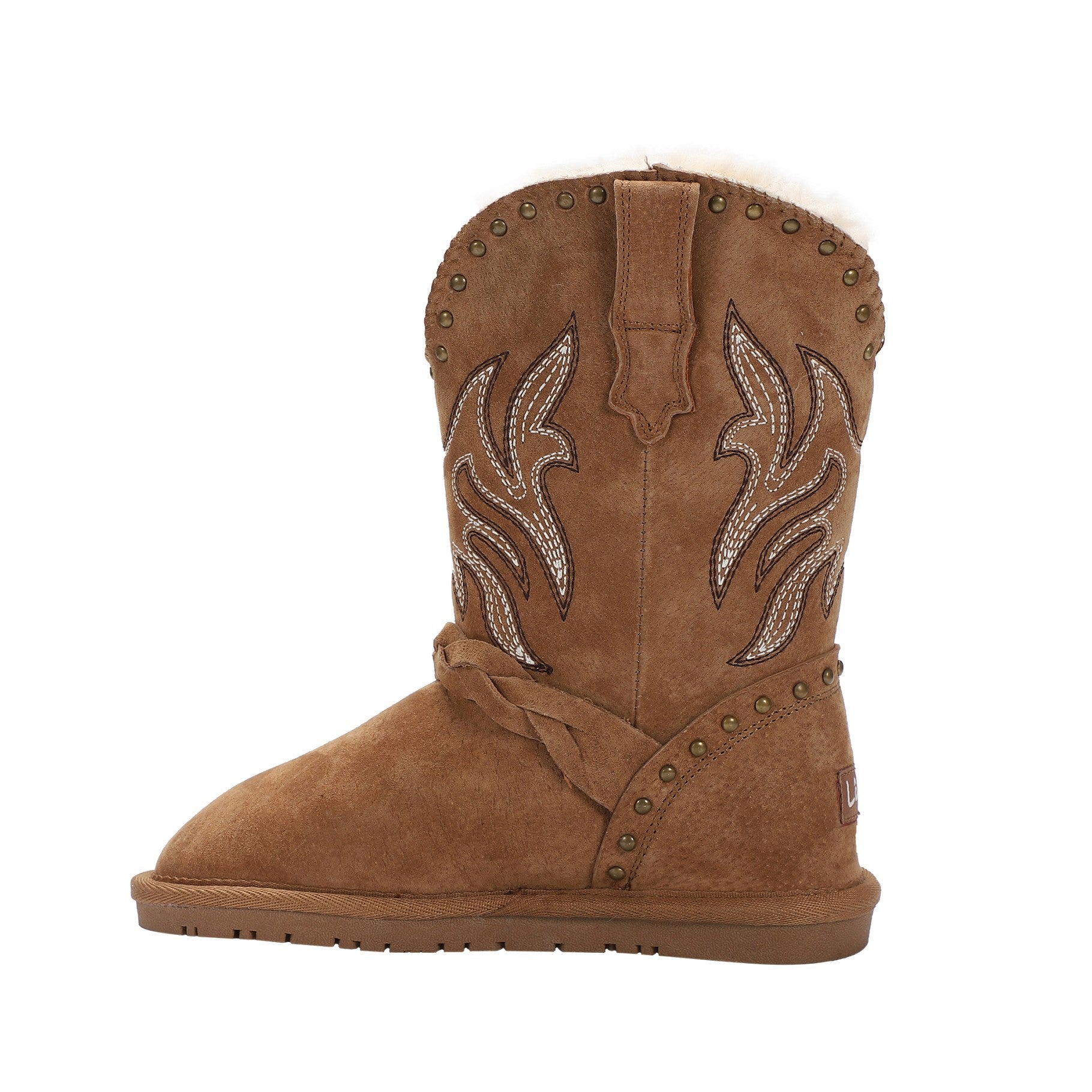 Kids' Winter Boots - Lamo Wrangler CK2316 - Chestnut - Back View