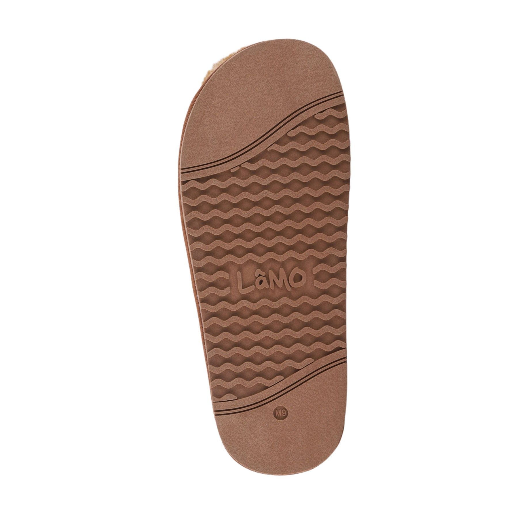 Lamo APMA Men's Slide Wrap Slippers CM2338 - Chestnut - Bottom View
