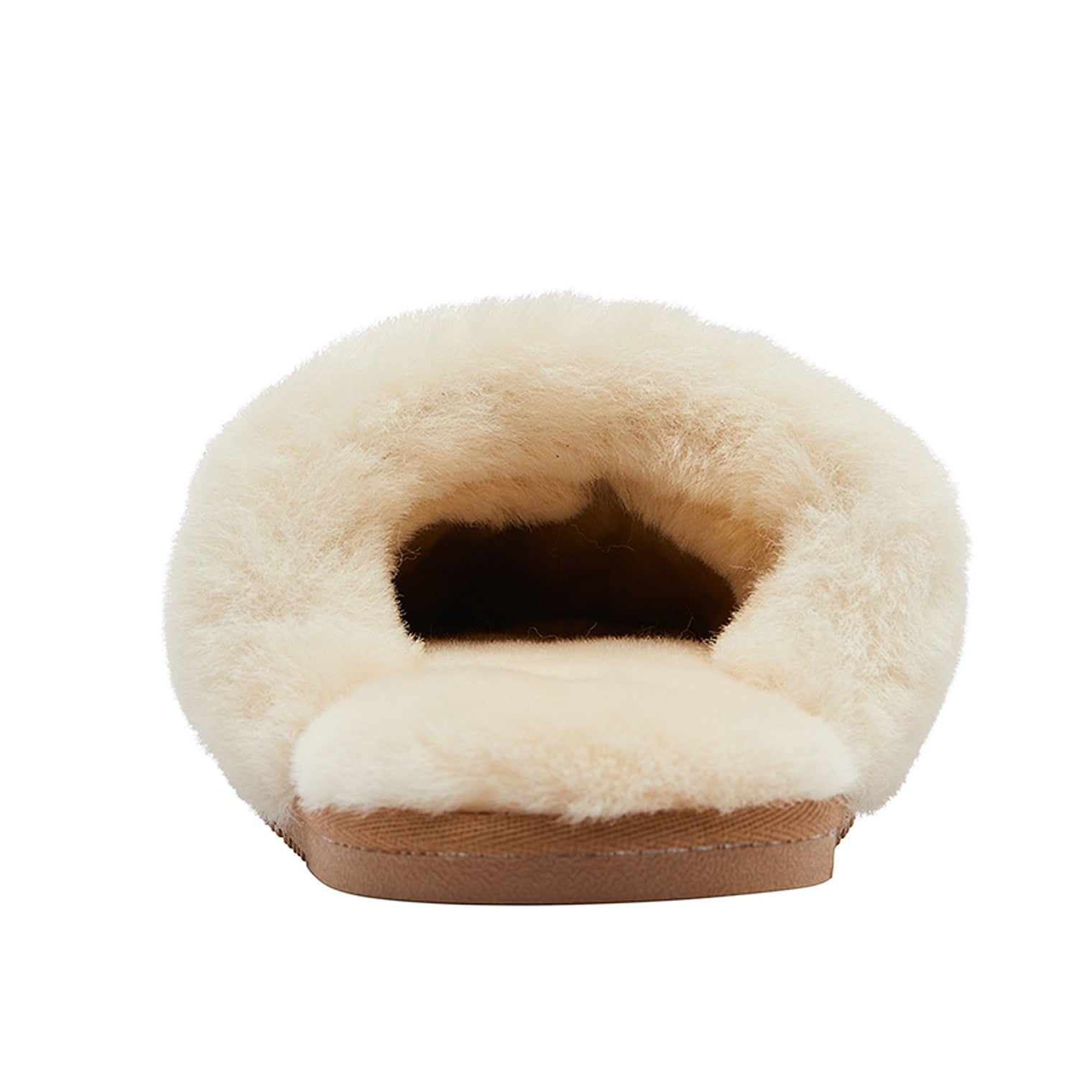 Lamo Ladies' Scuff With Double Face Slippers CW1944 - Chestnut - Back View