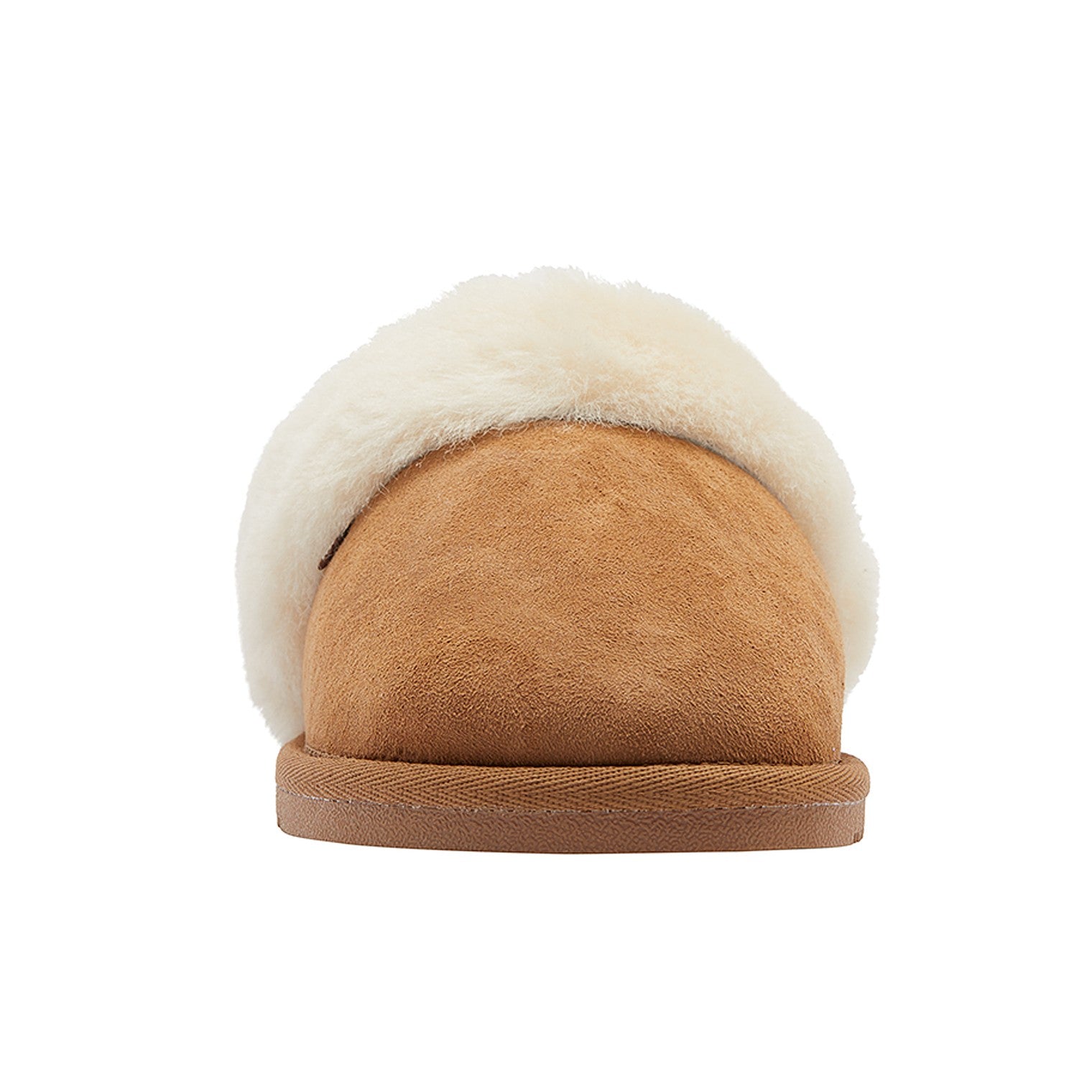 Lamo Ladies' Scuff With Double Face Slippers CW1944 - Chestnut - Front View