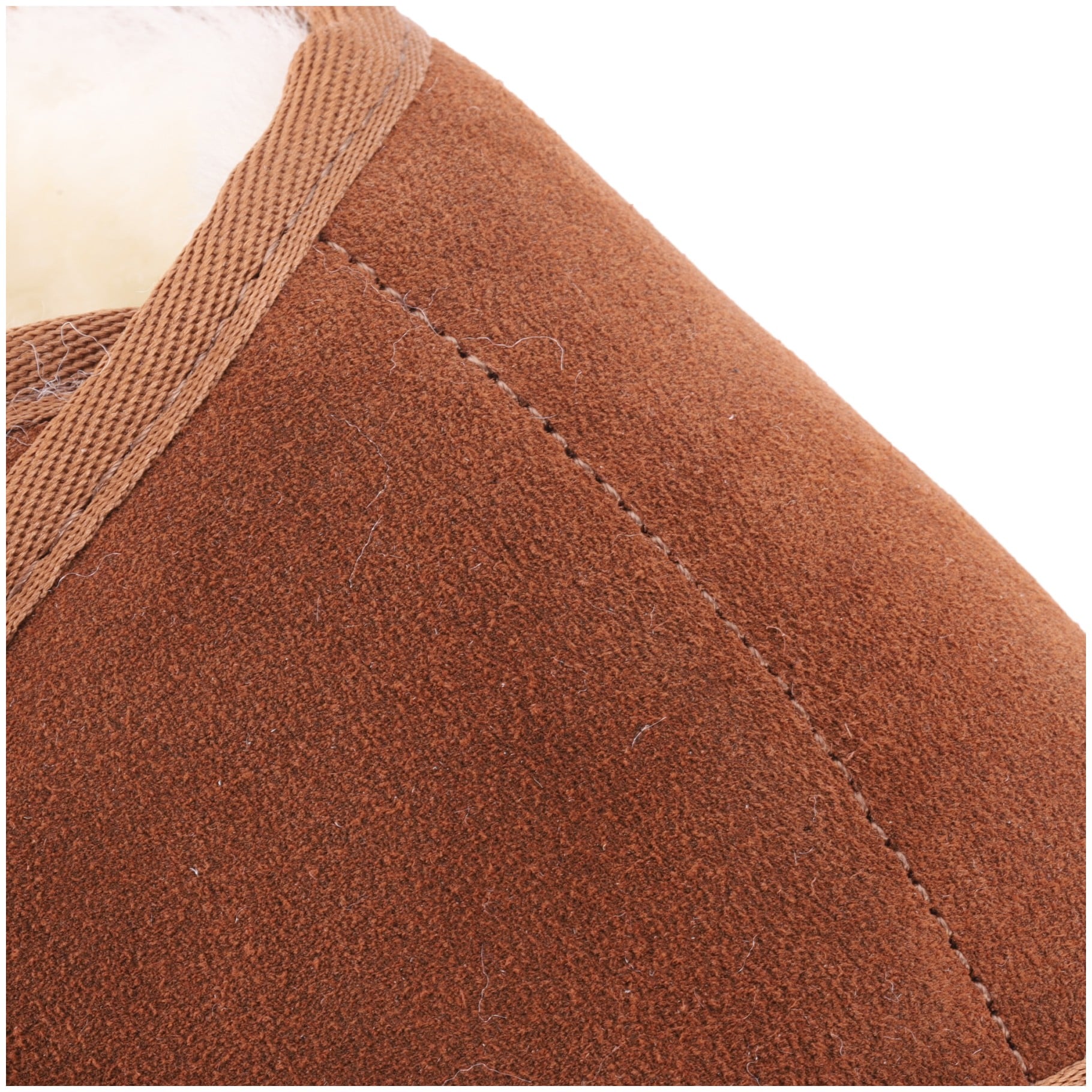 Lamo APMA Women's Slide Wrap Slippers CW2338 - Chestnut - Detail View