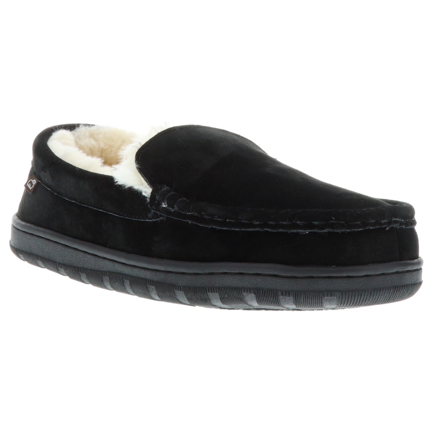 Lamo Harrison Moc Slippers EM1913 - Black - Profile View