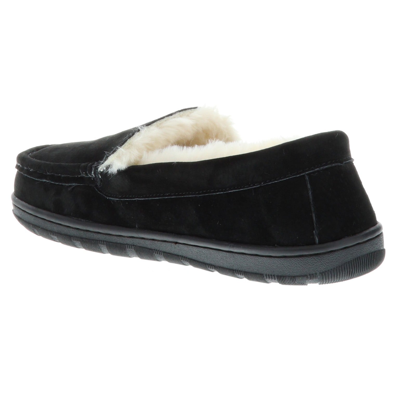 Lamo Harrison Moc Slippers EM1913 - Black - Back Angle View
