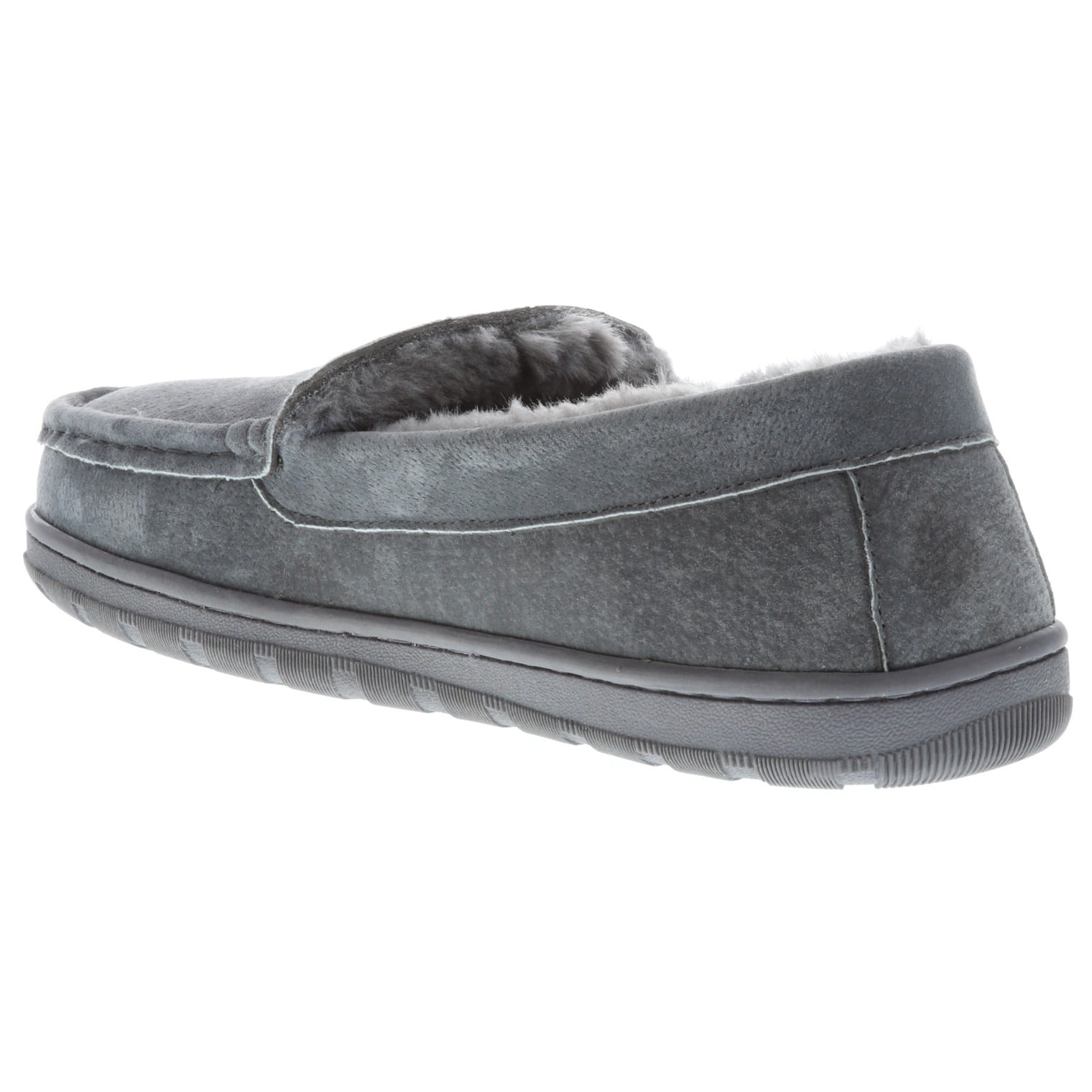 Lamo Harrison Moc Slippers EM1913 - Charcoal - Back Angle View