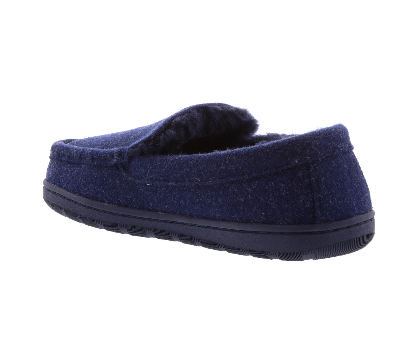 Lamo Harrison Wool Men's Slippers EM1913W - Navy - BACK3