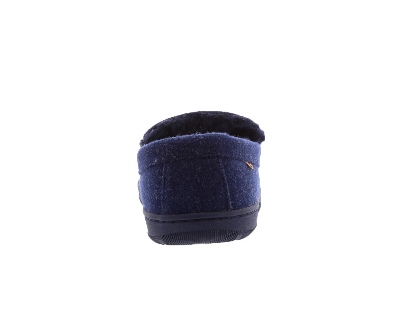Lamo Harrison Wool Men's Slippers EM1913W - Navy - Back View