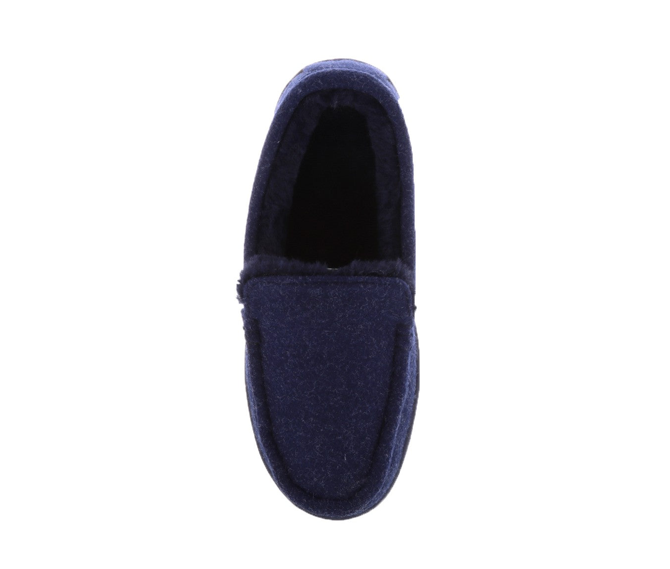 Lamo Harrison Wool Men's Slippers EM1913W - Navy - Top View