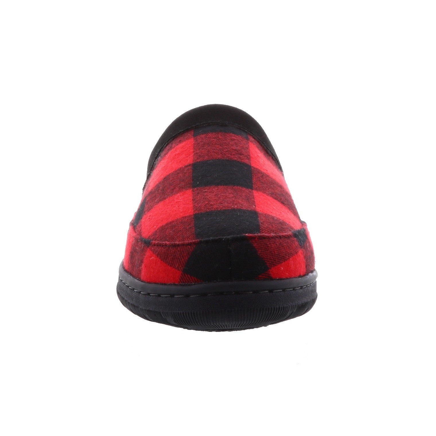 Lamo Julian Clog II Slippers EM2049 - Red Plaid - Front View