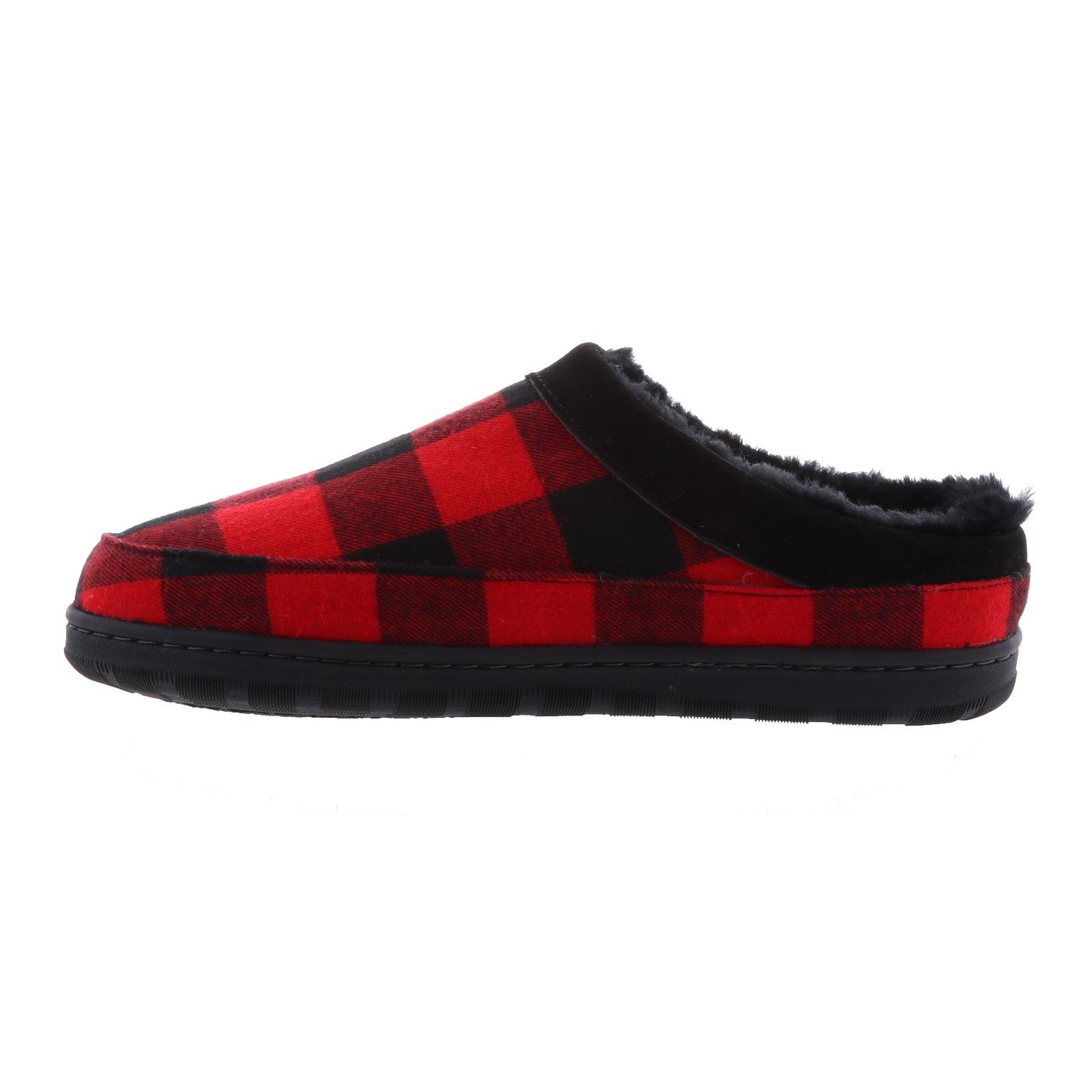 Lamo Julian Clog II Slippers EM2049 - Red Plaid - Side View