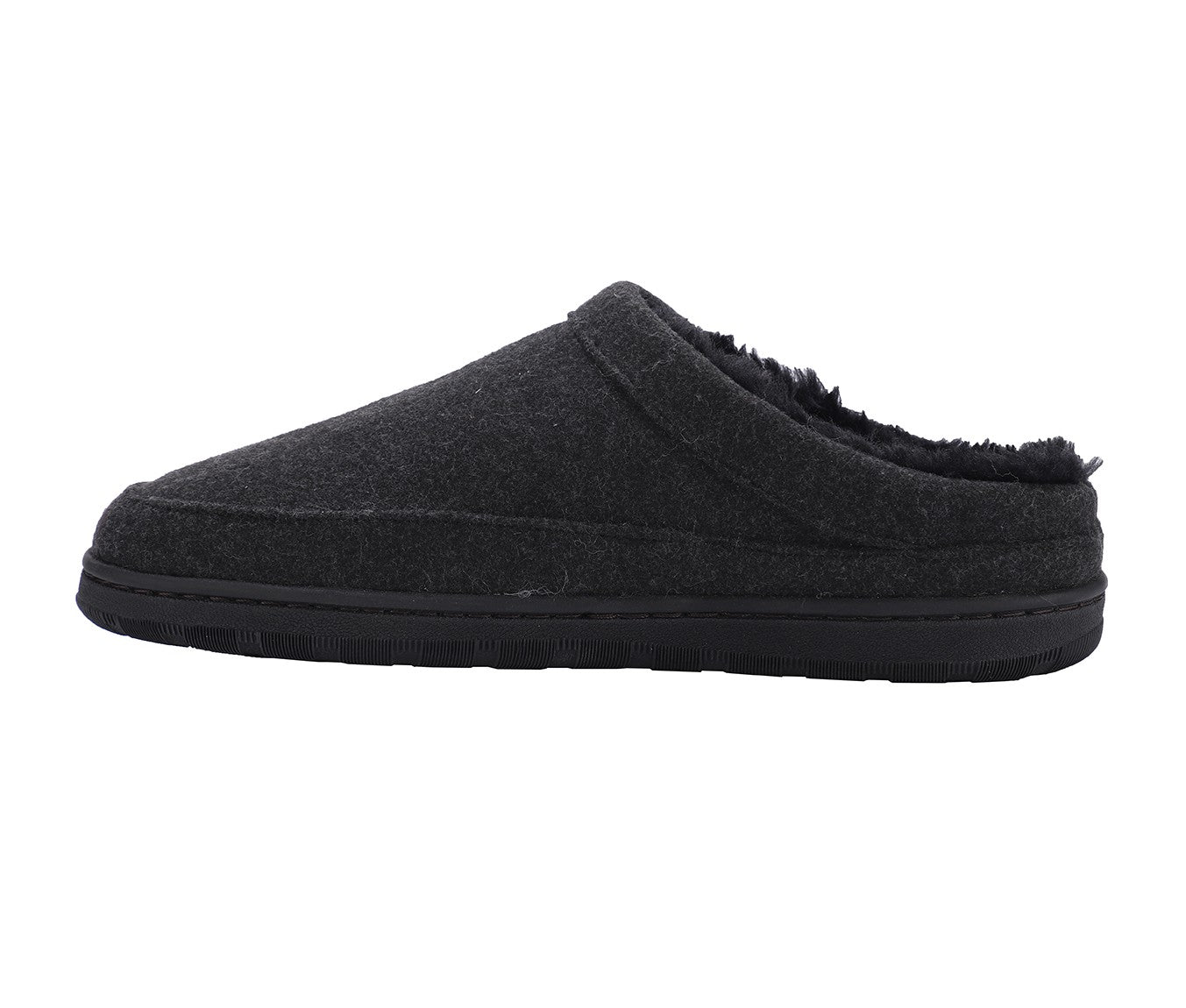 Lamo Julian Clog Wool Men's Slippers EM2049W - Black - Side View